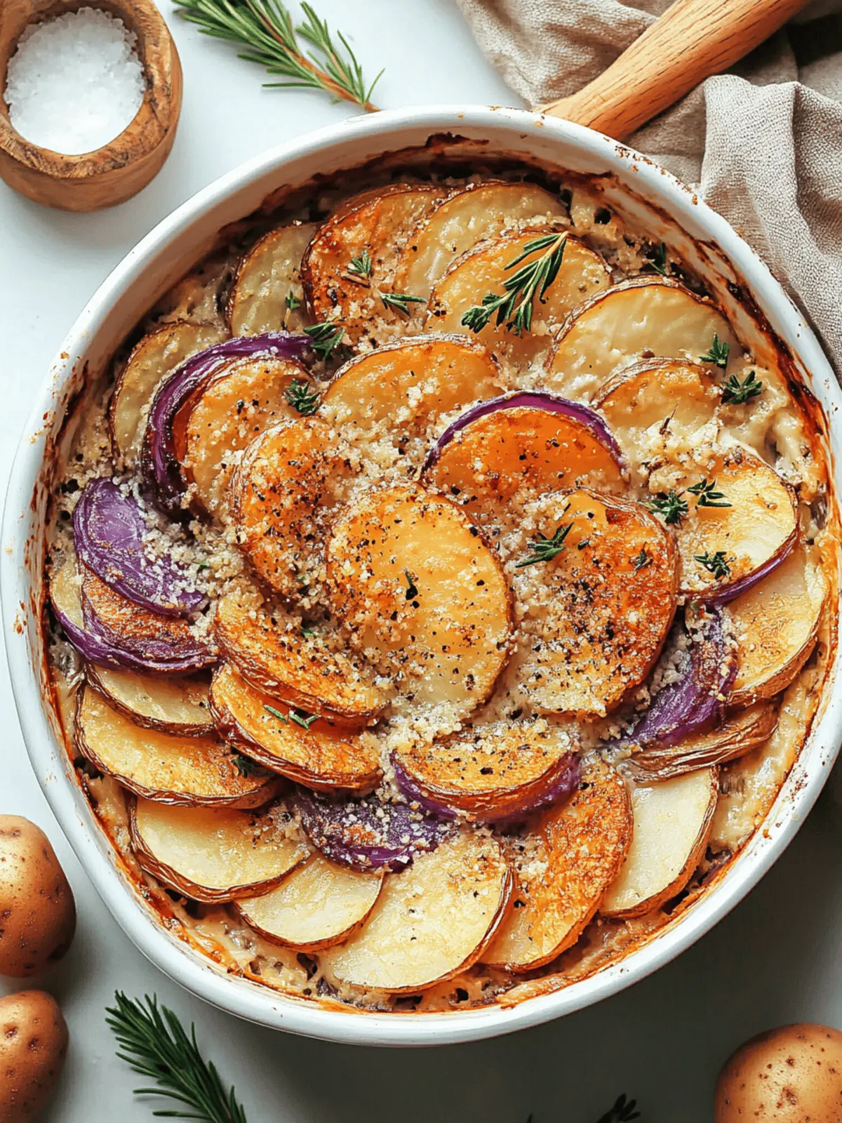 Garlicky Vegan Potato Gratin