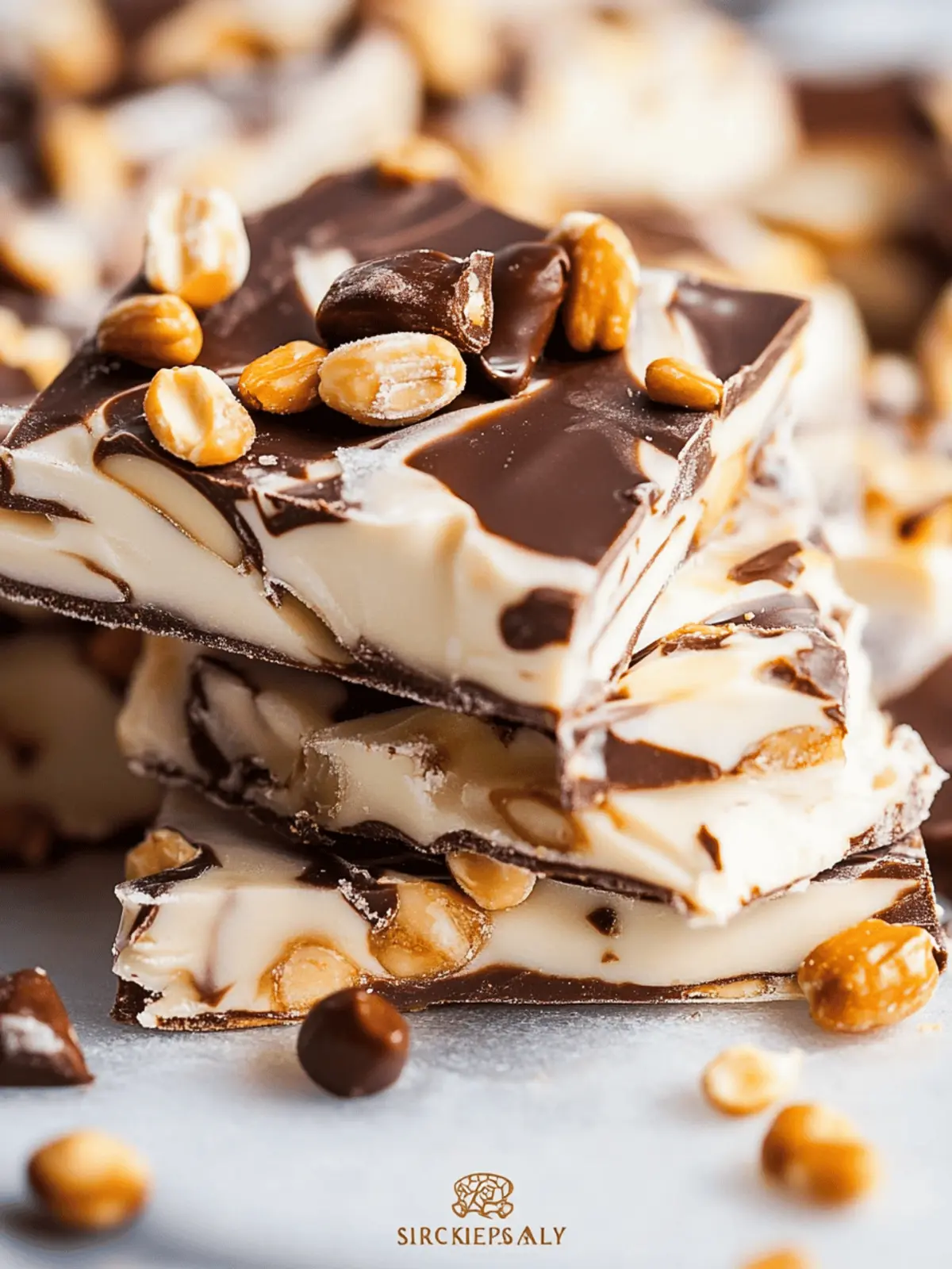 Snickers Frozen Bark