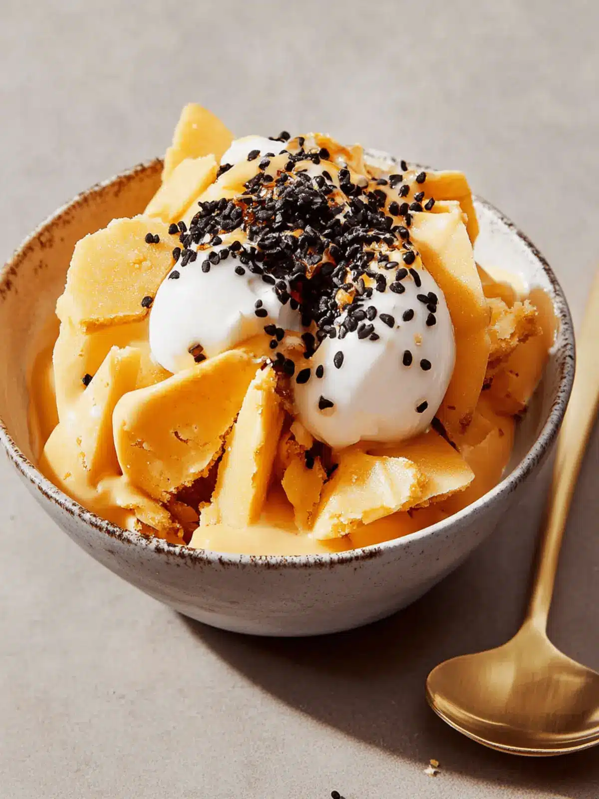 Fortune Cookie Magic Shell Sundae