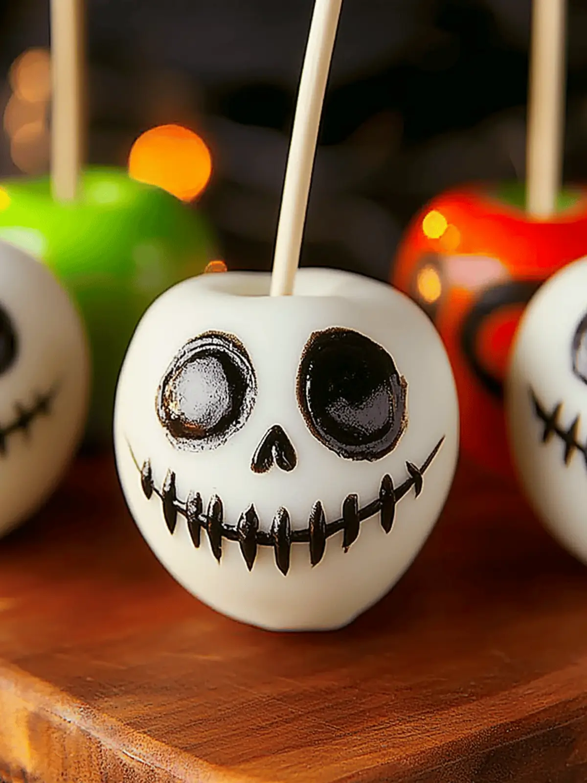 Jack Skellington Candy Apples