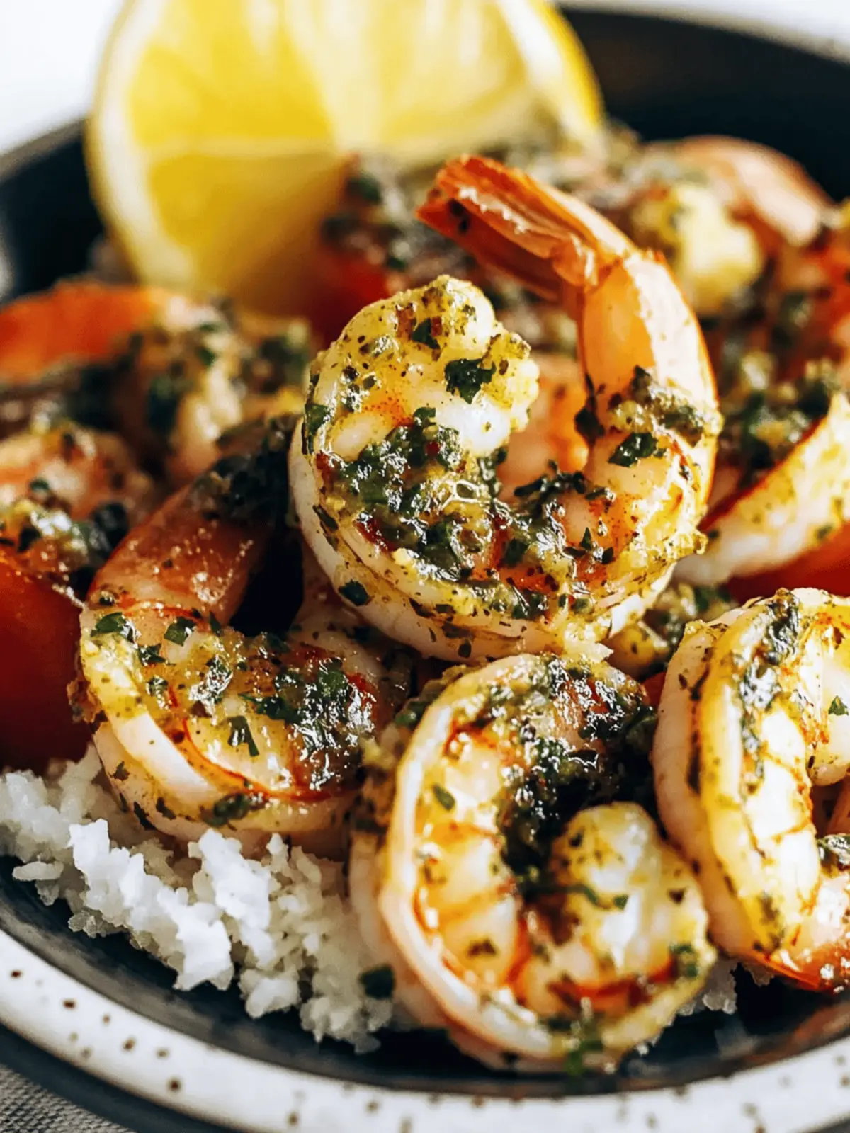 Chimichurri Shrimp with Tomatoes