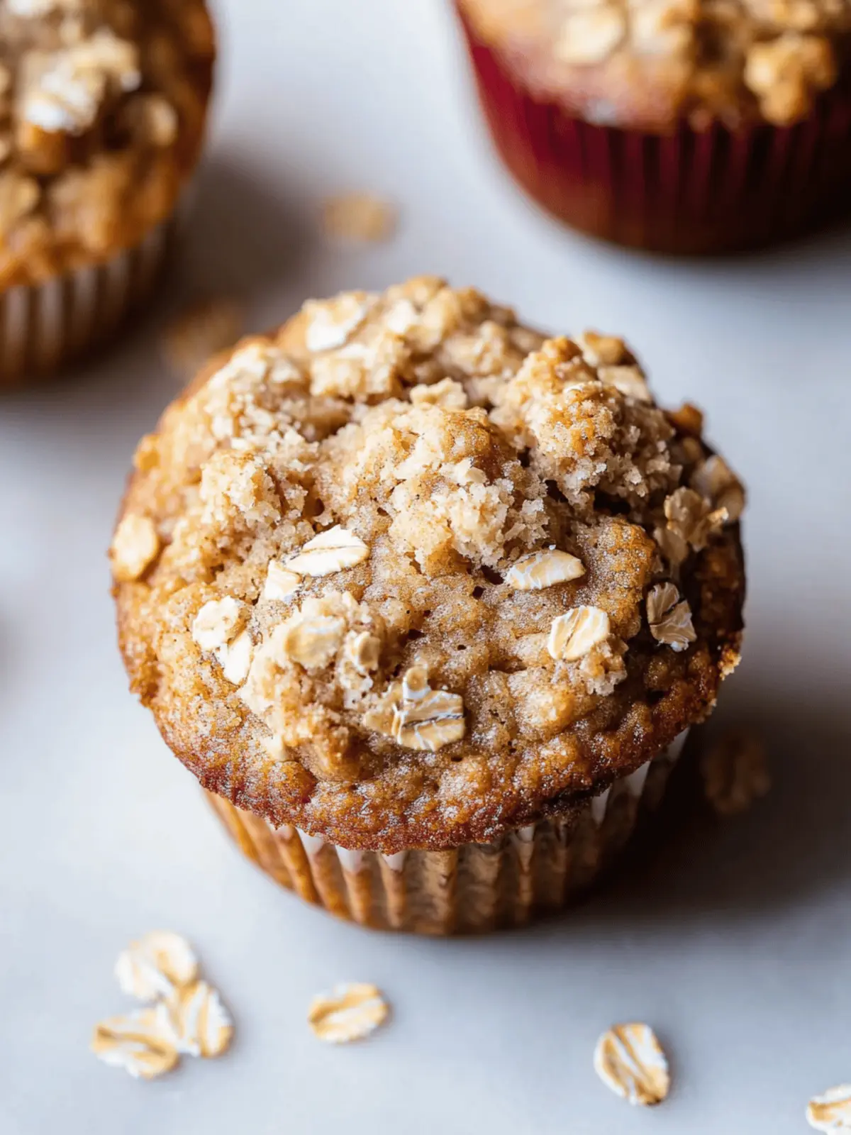 Healthy Oatmeal Muffins
