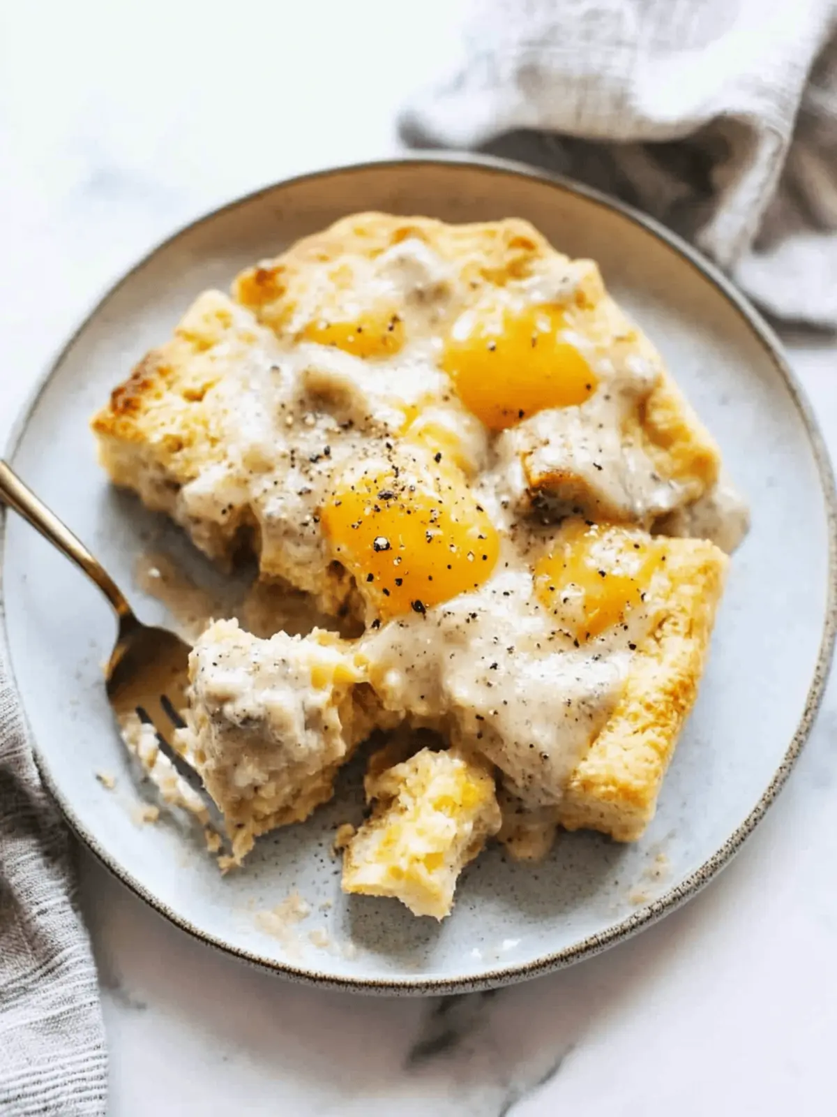 Biscuits and Gravy Egg Bake (fall)