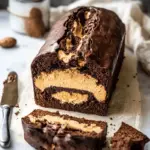 Peanut Butter Cheesecake Stuffed Chocolate Loaf