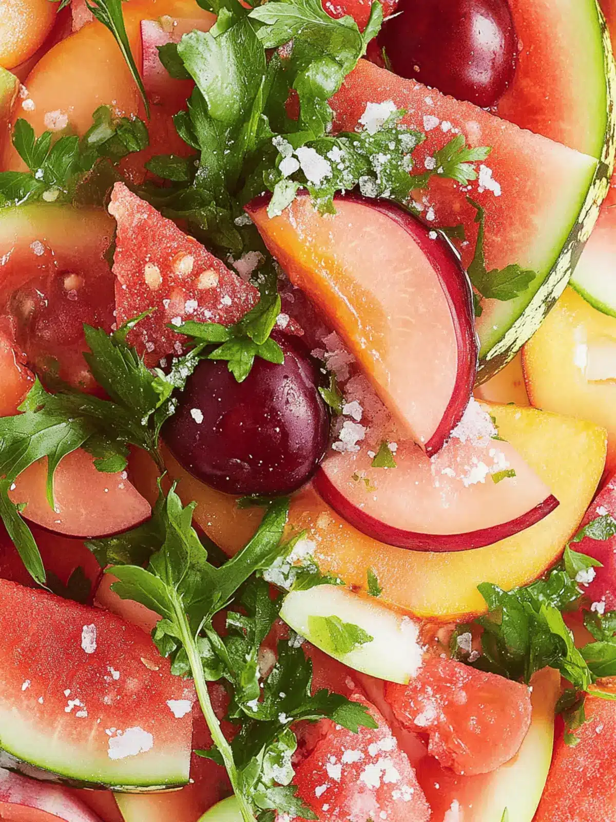 Watermelon, Shiso, Plum, and Salt