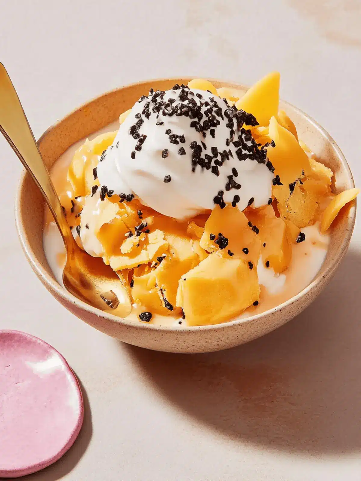 Fortune Cookie Magic Shell Sundae