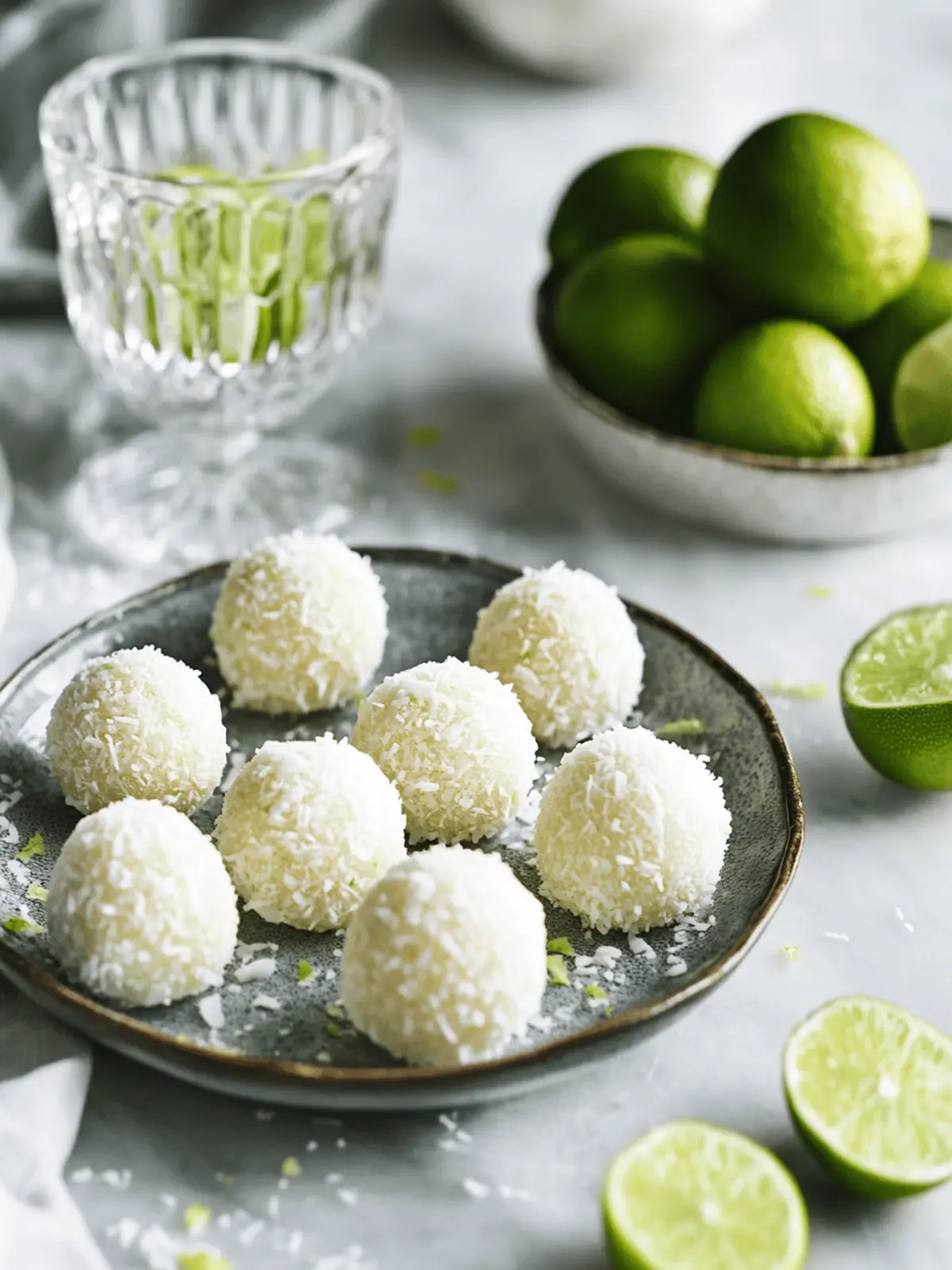 No-Bake Coconut Lime Energy Bites