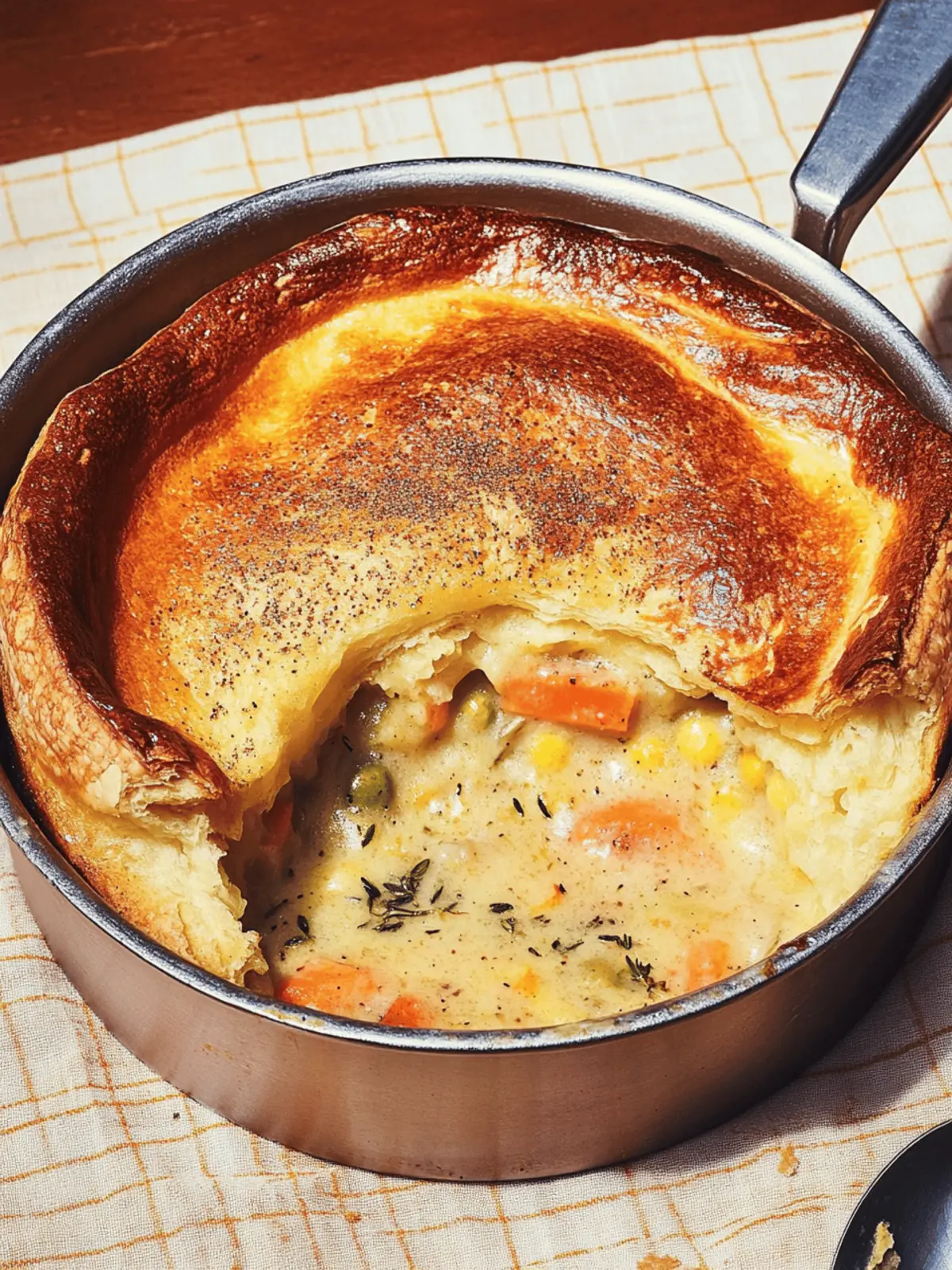 Popover-Topped Pot Pie