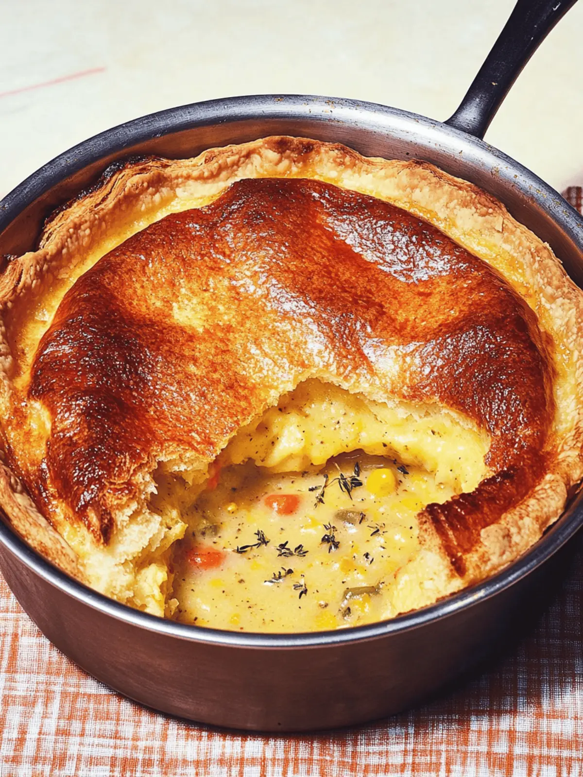 Popover-Topped Pot Pie