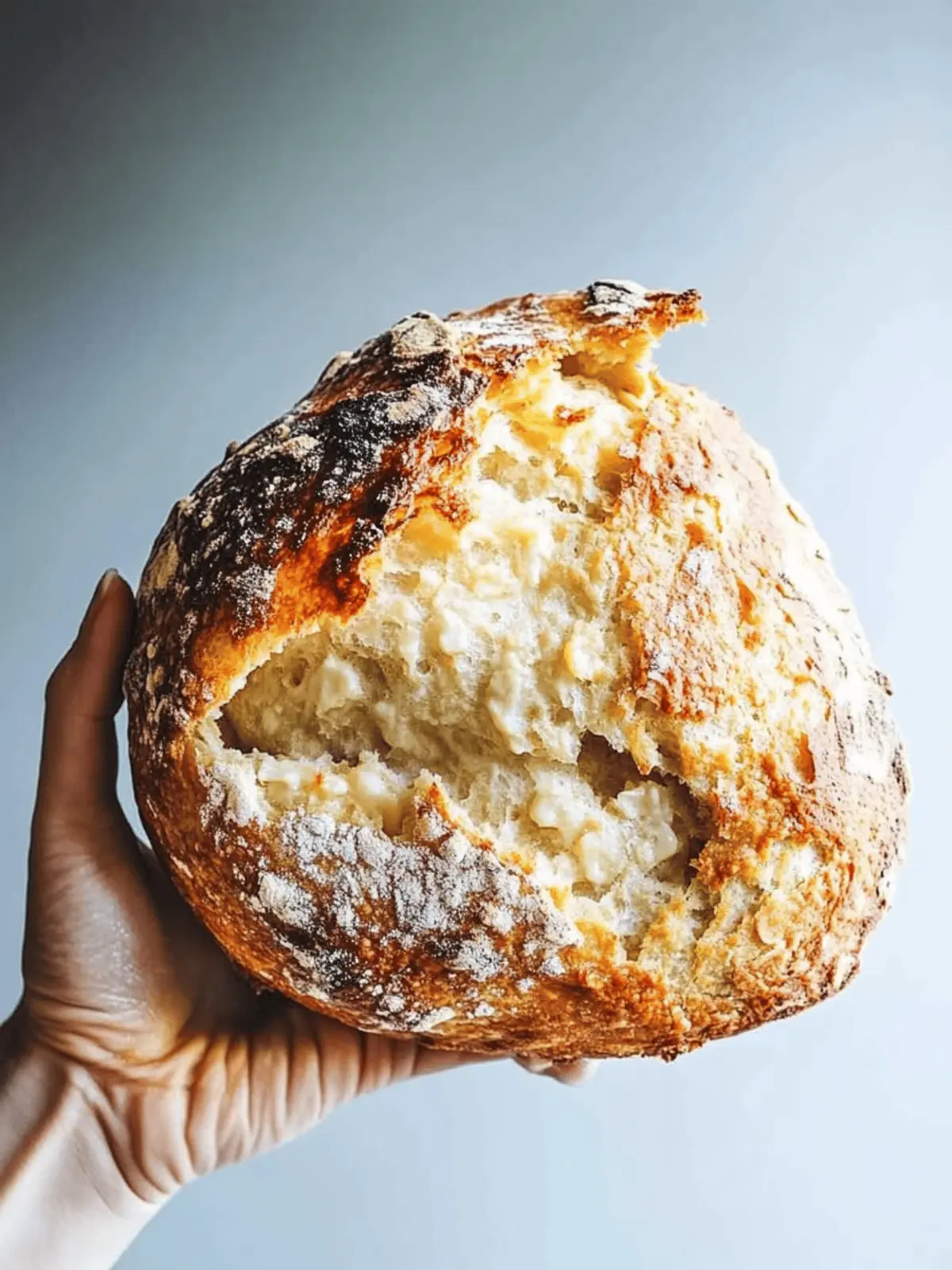 No Knead Cheese Bread