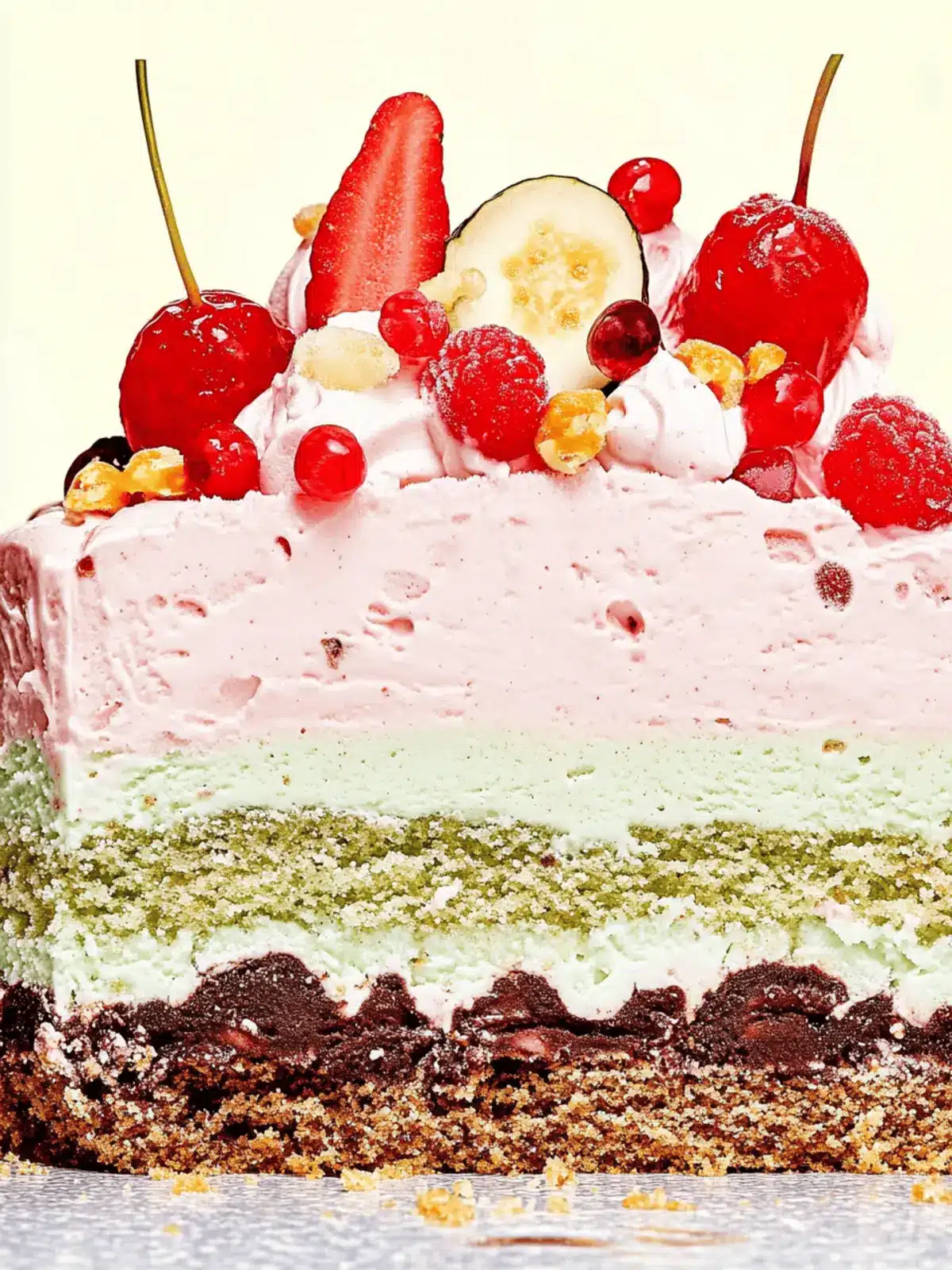 Spumoni Ice Cream Cake