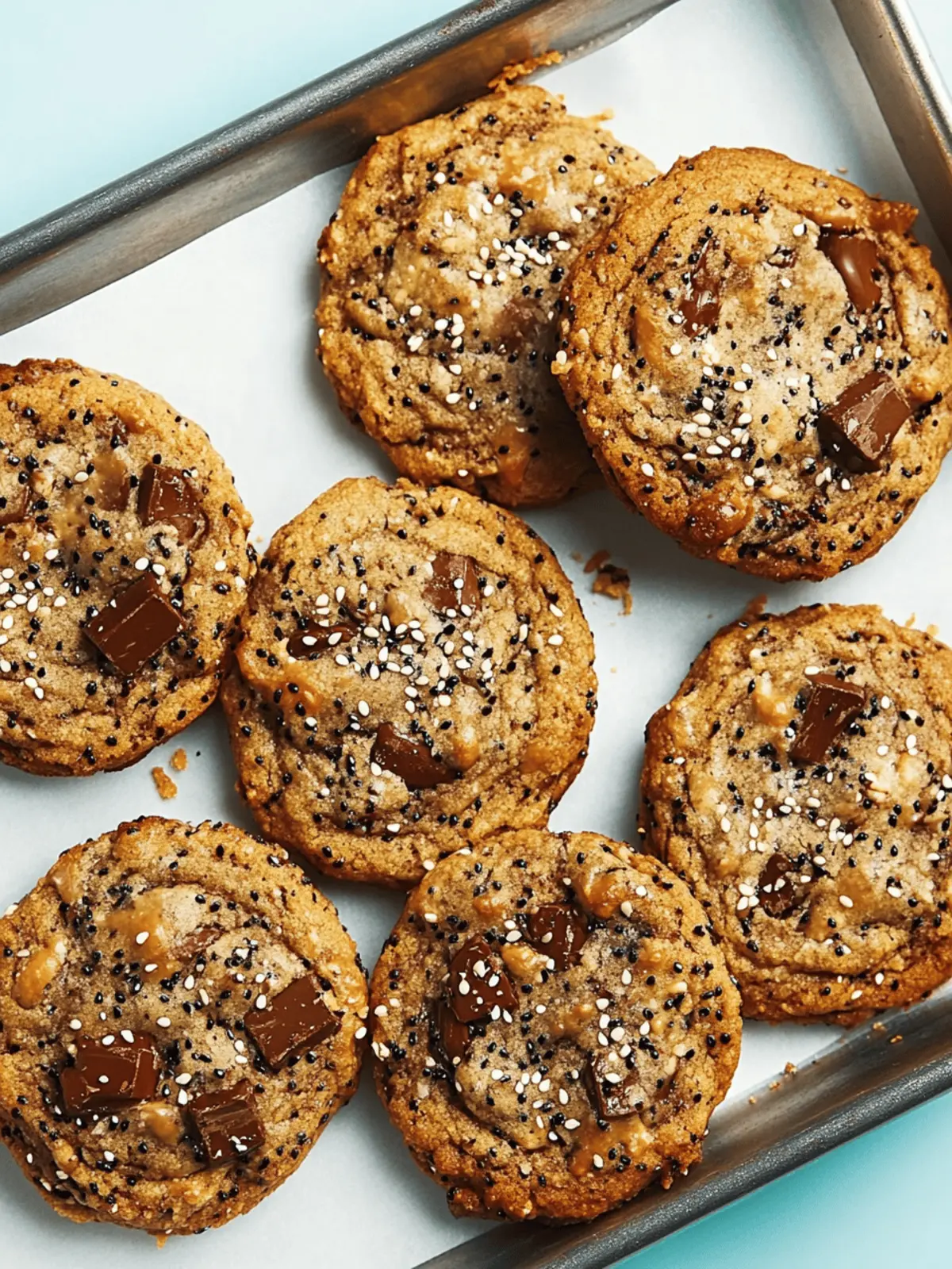 Sesame Chocolate Rye Breakfast Cookies