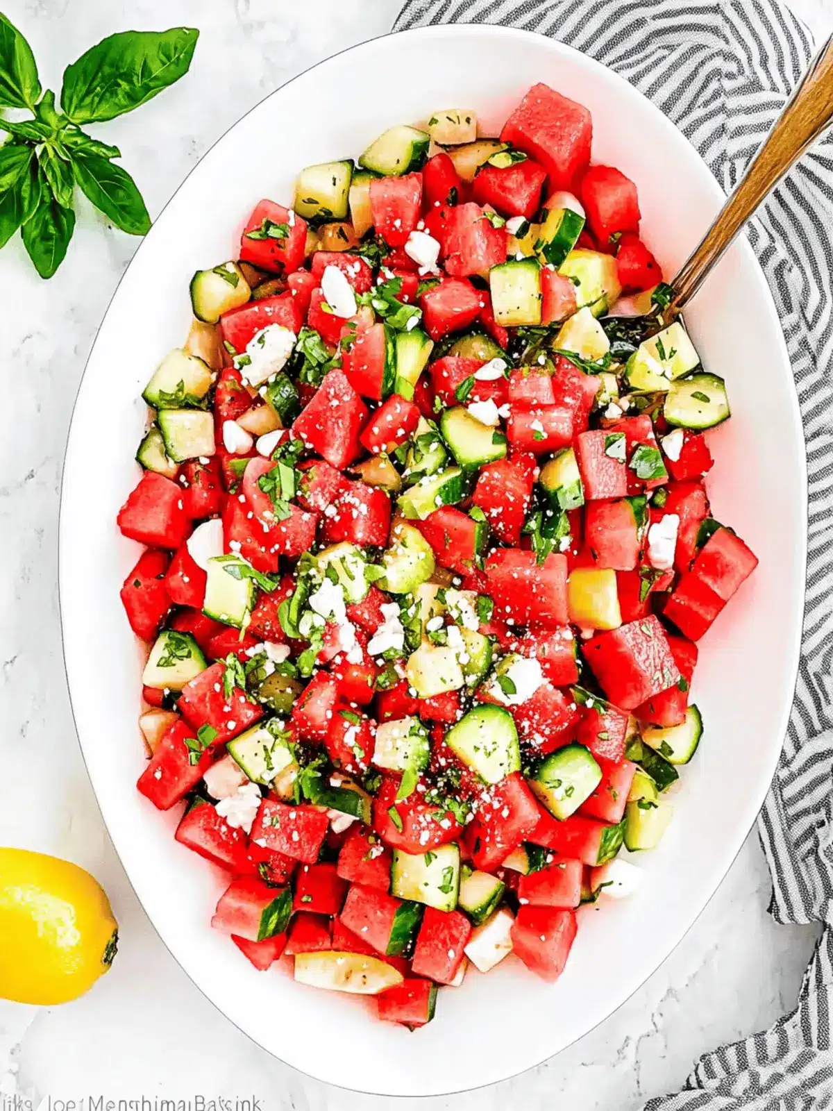 Easy Watermelon Summer Salad