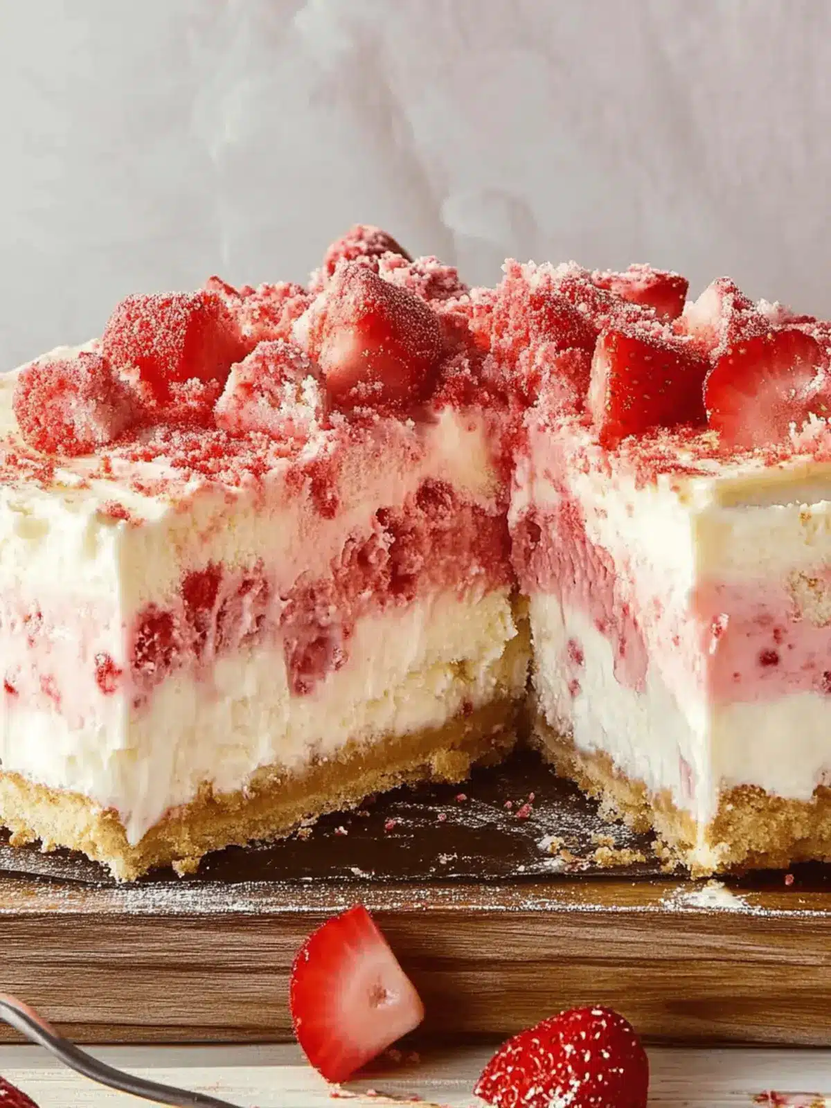 Strawberry Shortcake Ice Cream Cake