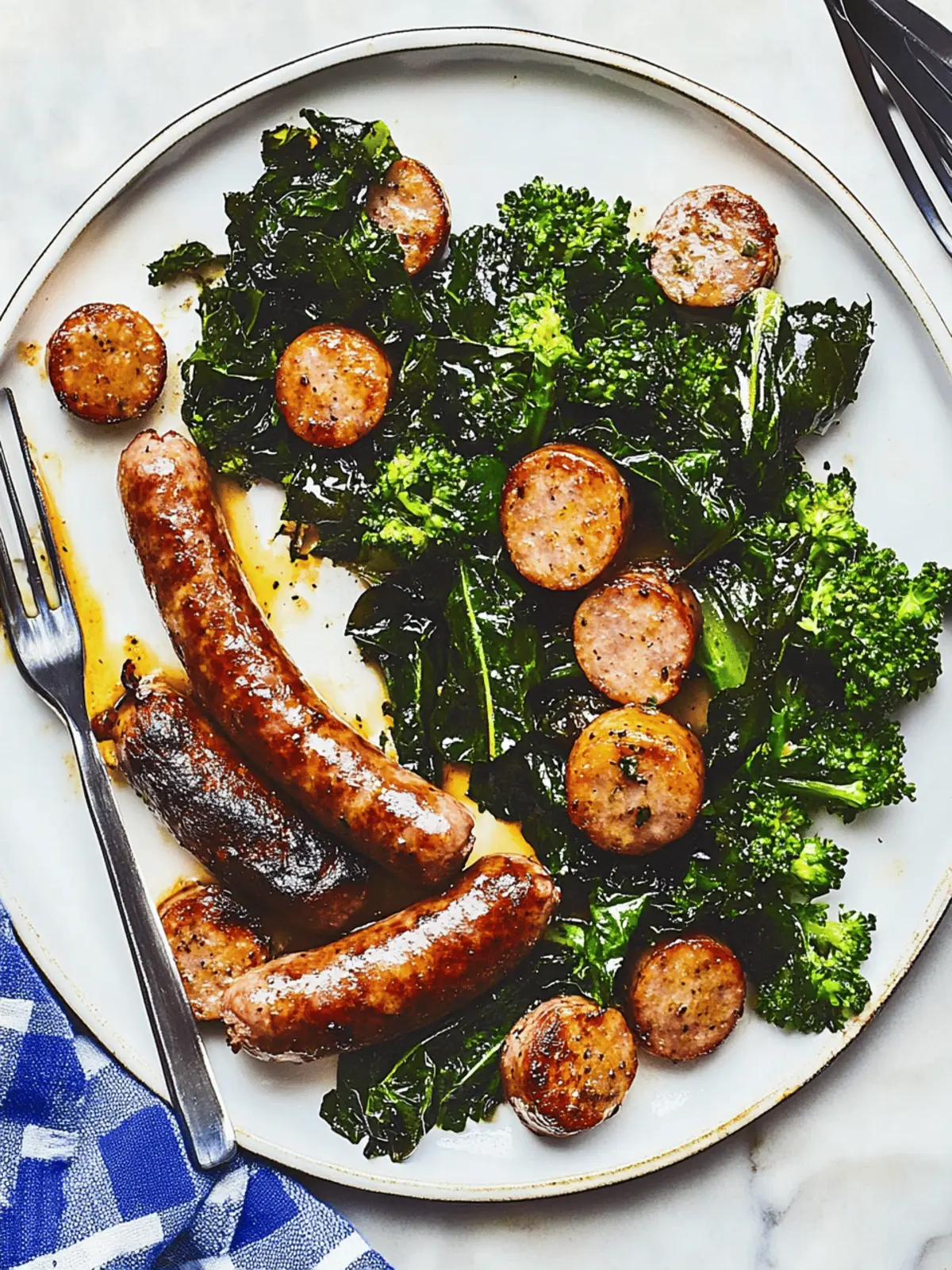Sausage and Greens Sheet-Pan Dinner