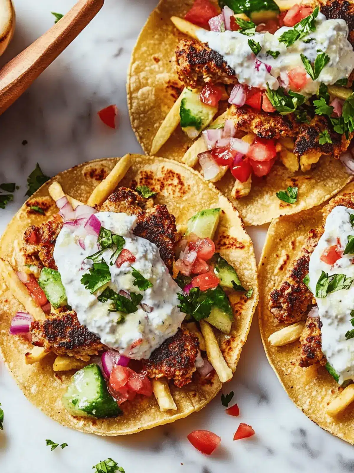 Gyros Smash Tacos