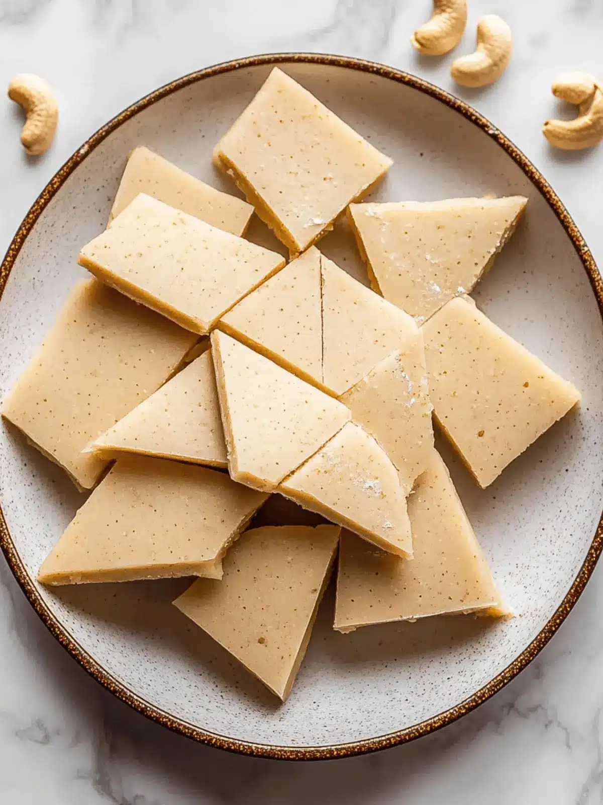 Kaju Katli (Cashew Fudge)