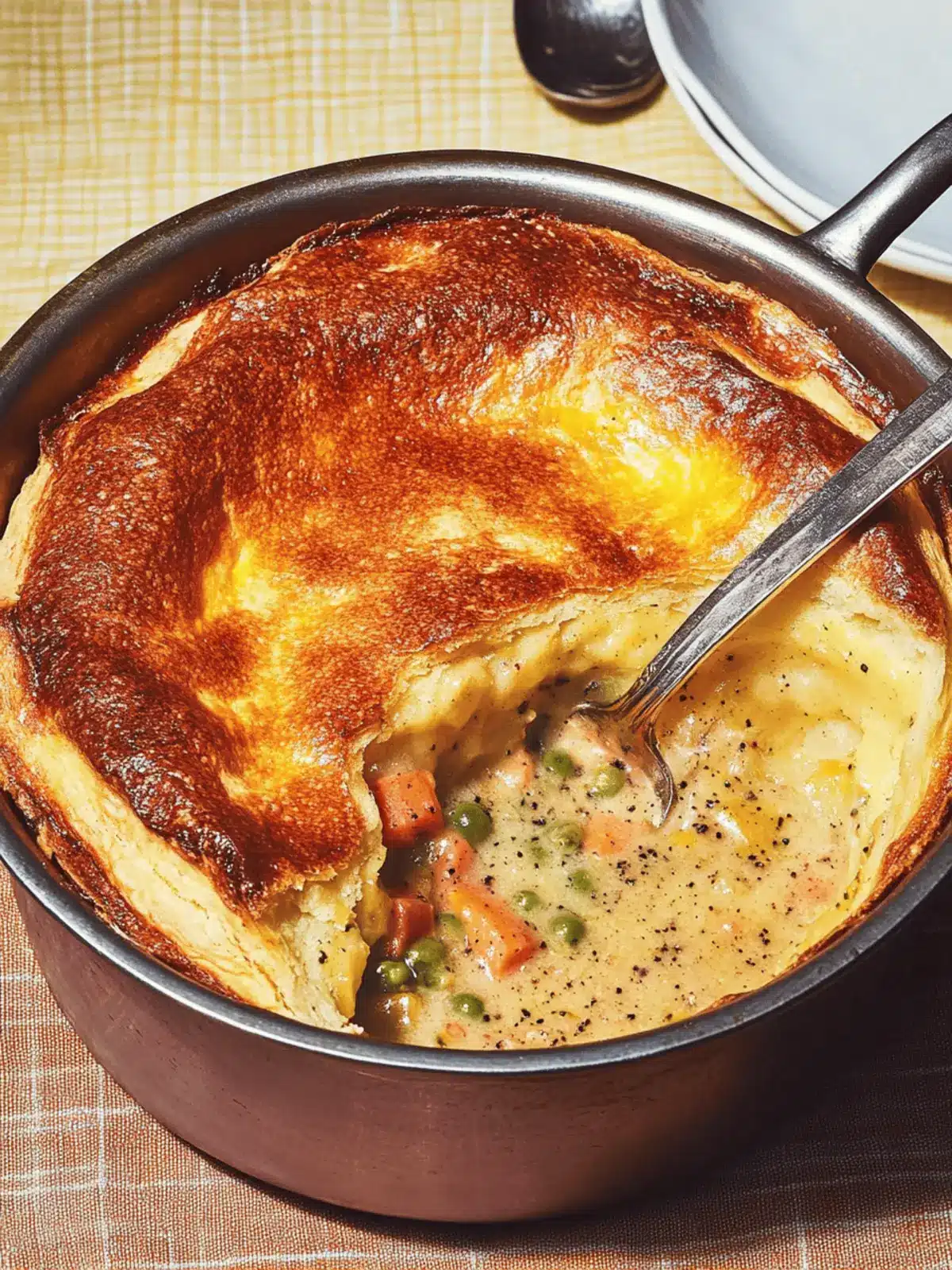 Popover-Topped Pot Pie
