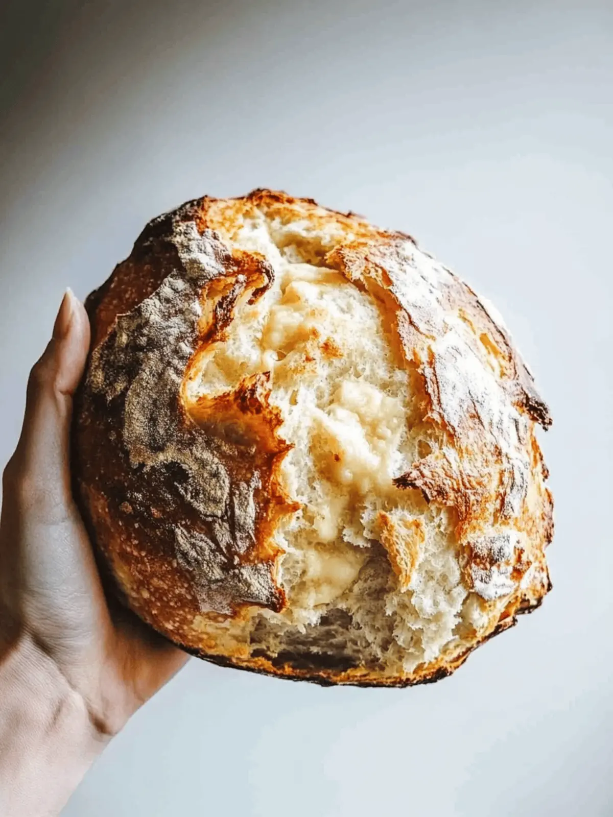 No Knead Cheese Bread
