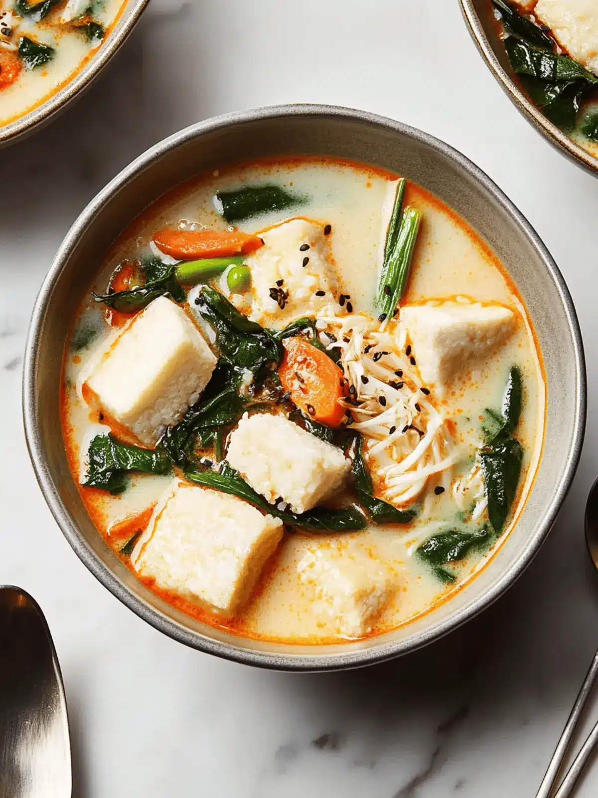 Sayur Lodeh (Vegetable Soup With Pressed Rice Cakes)