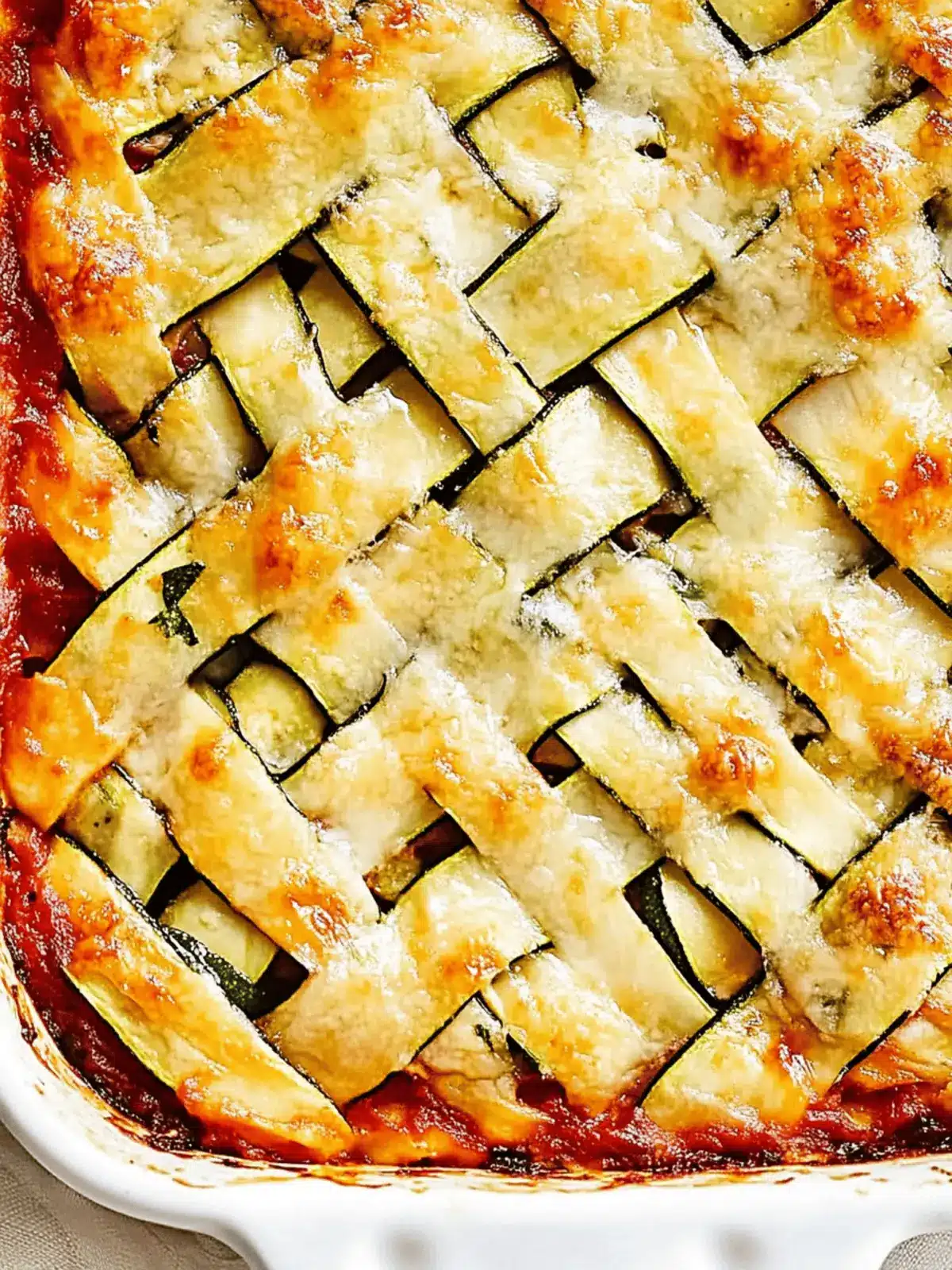 Zucchini Lattice Lasagna