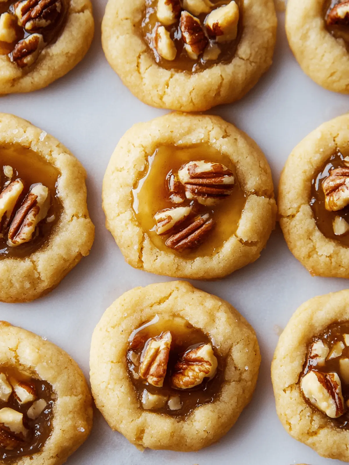 Pecan Pie Thumbprint Cookies