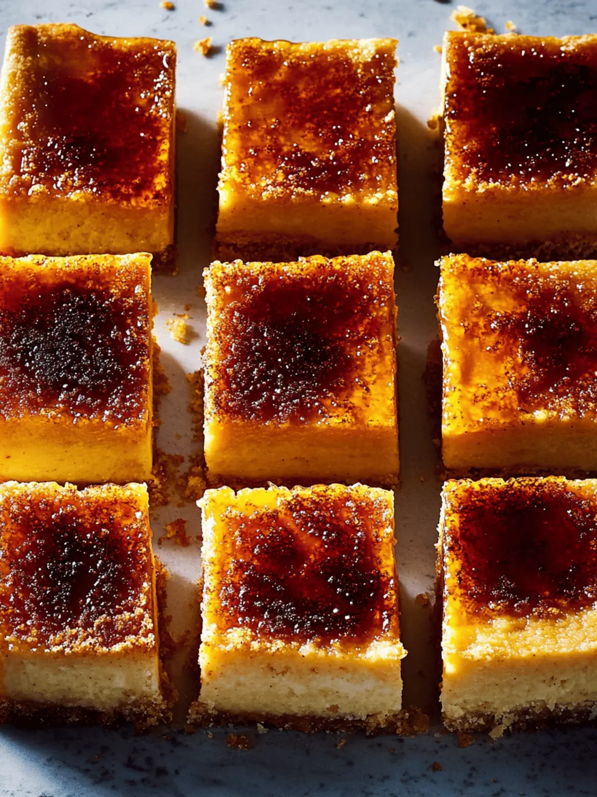 Sweet Potato Crème Brûlée Bars