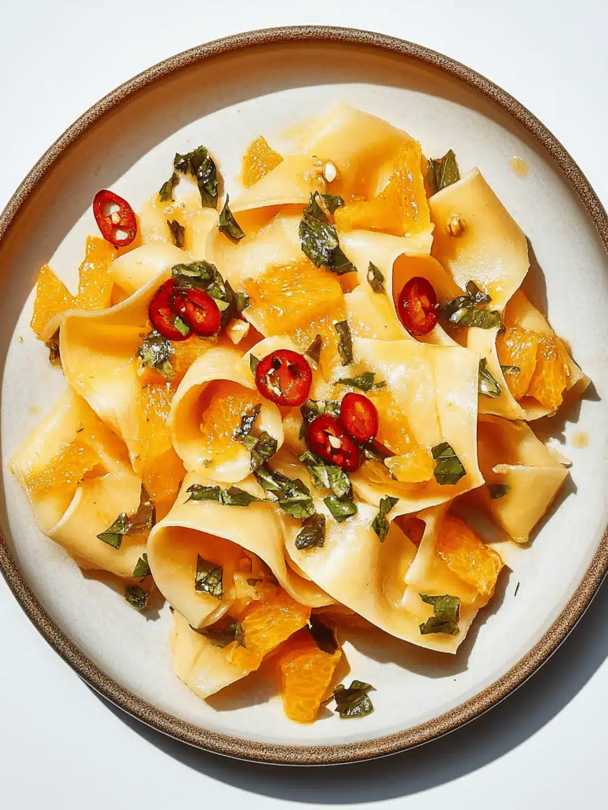 Raw Butternut Squash Ribbon Salad With Orange and Chile
