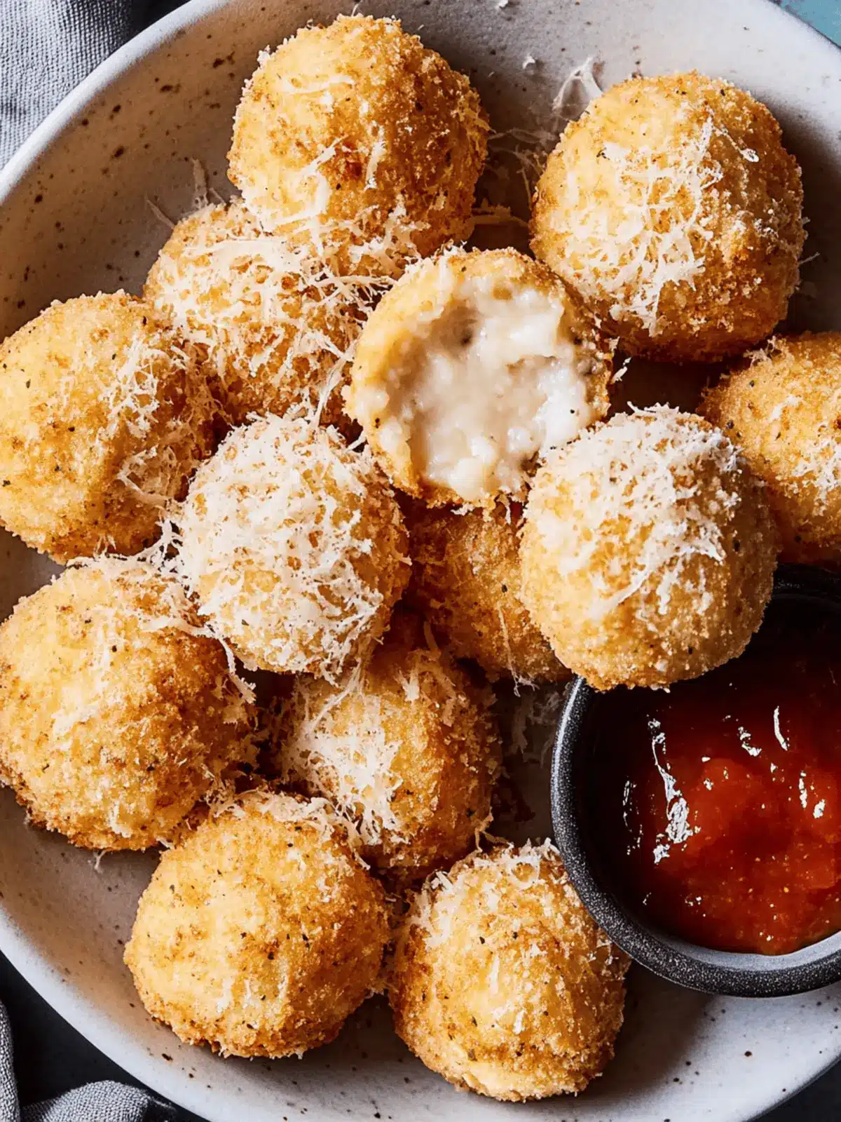 Air Fryer Cacio E Pepe Arancini