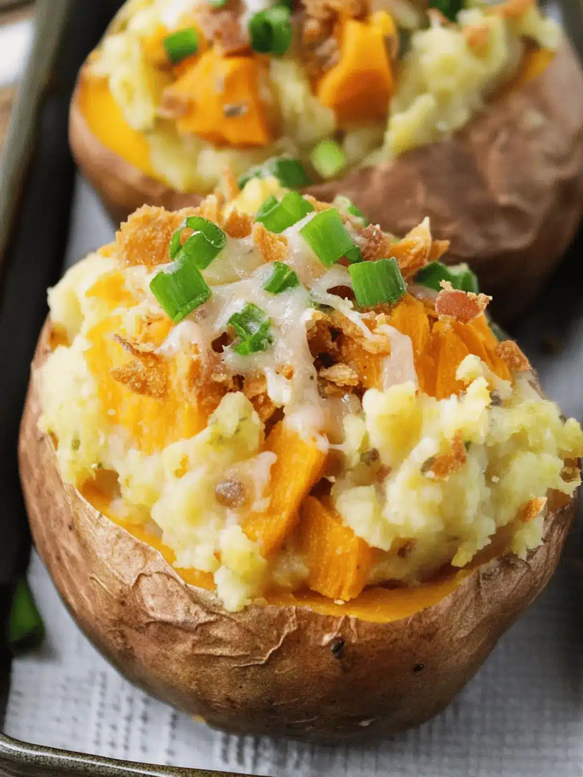Twice-Baked Colcannon Sweetpotatoes