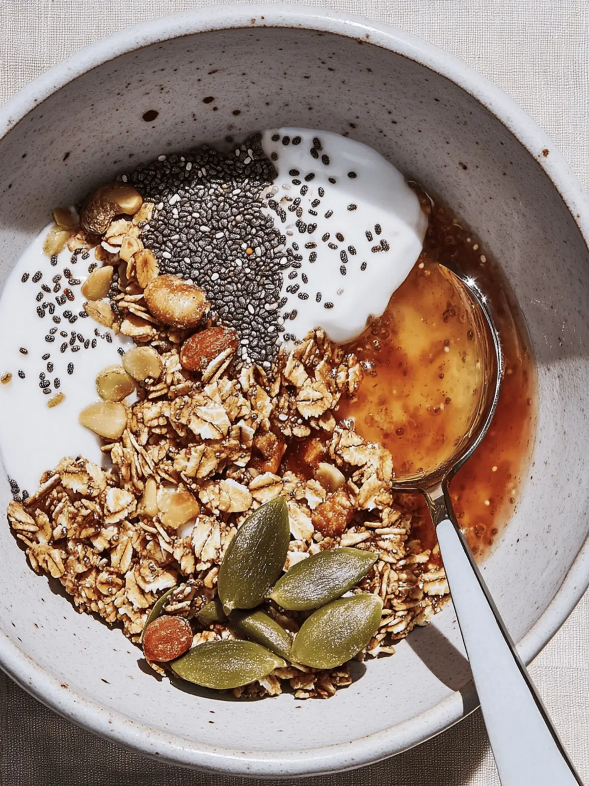 Nutty Hazelnut Granola and Chia Pudding Bowl Bliss 4 Hazelnut Granola and Chia Pudding Bowls