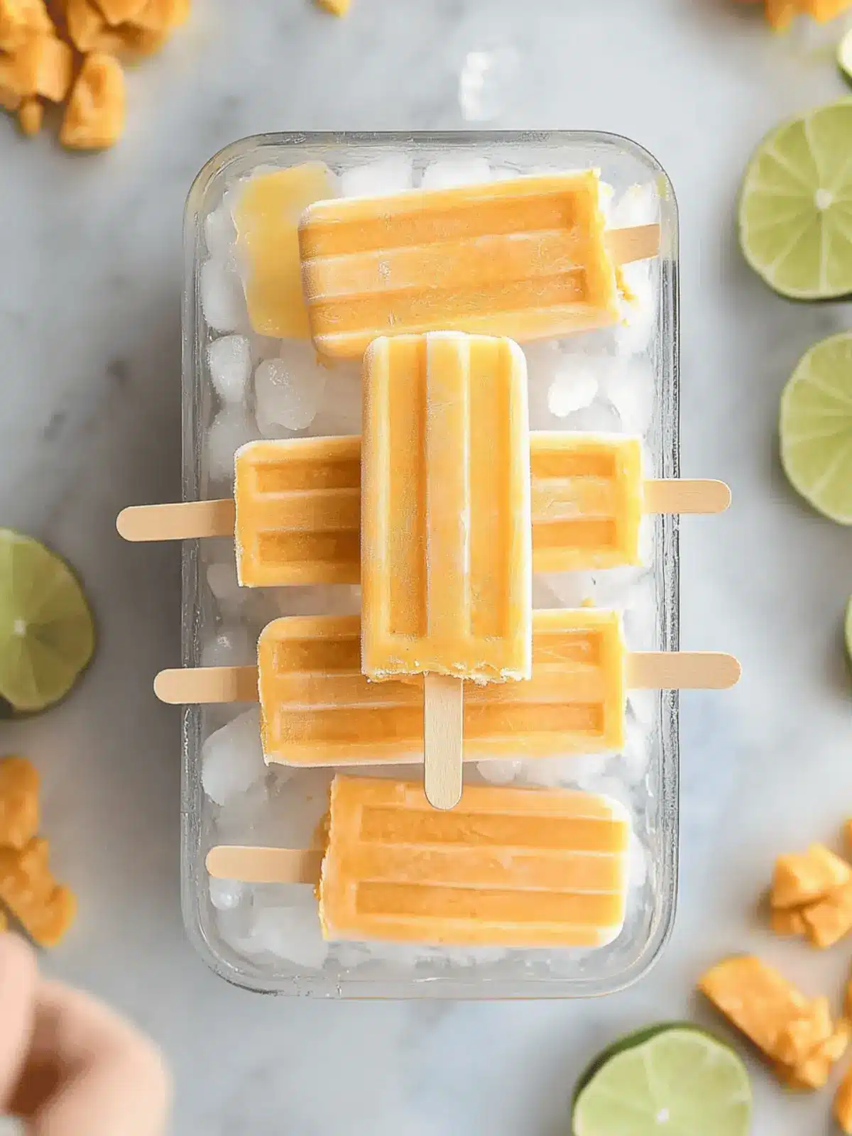 Piña Colada Sweetpotato Popsicles