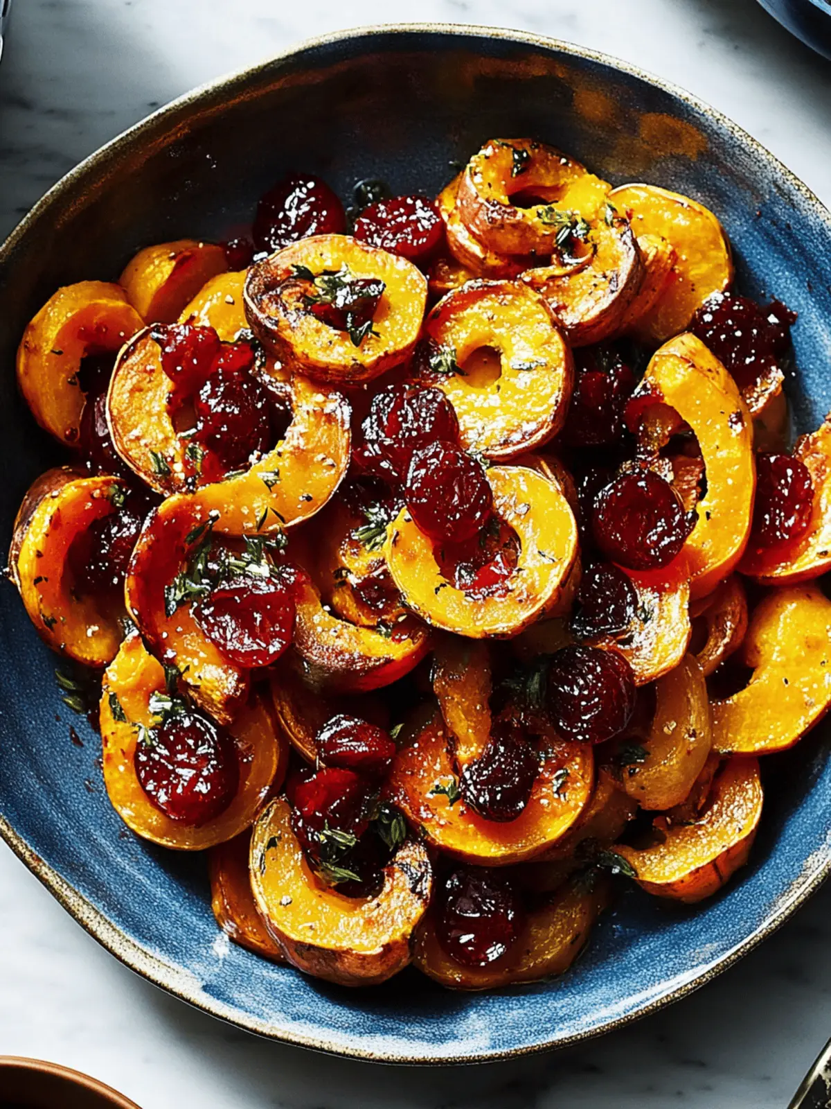 Roasted Sweet Potato and Delicata Squash With Cranberry Agrodolce Bliss 4 Roasted Sweet Potato and Delicata Squash With Cranberry Agrodolce