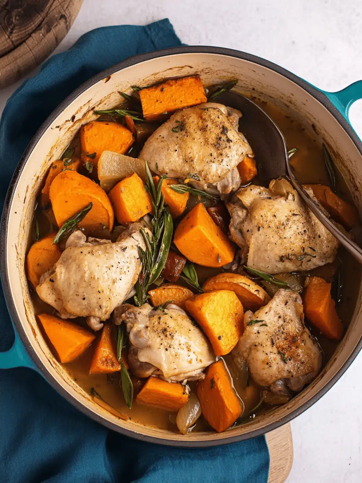Braised Chicken with Sweetpotatoes