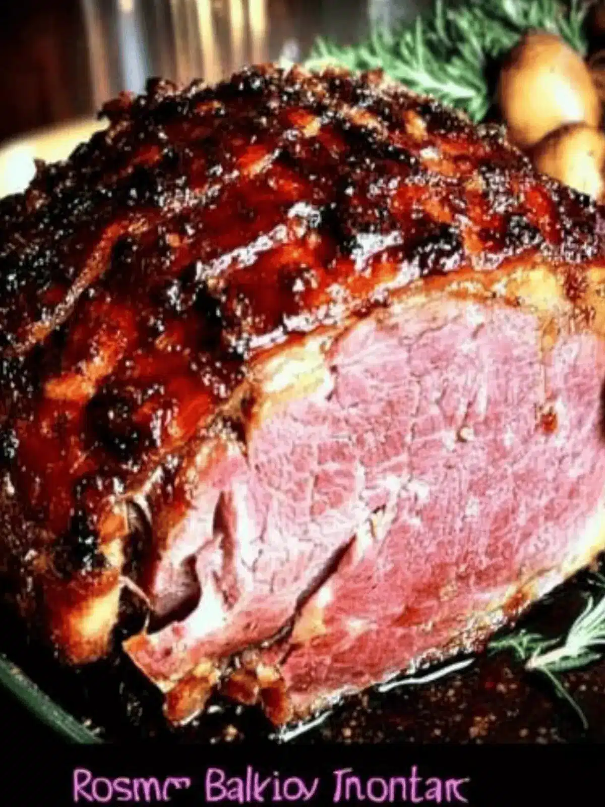 Irresistibly Juicy Rosemary Balsamic Glazed Ham Recipe 2 Rosemary Balsamic Glazed Ham