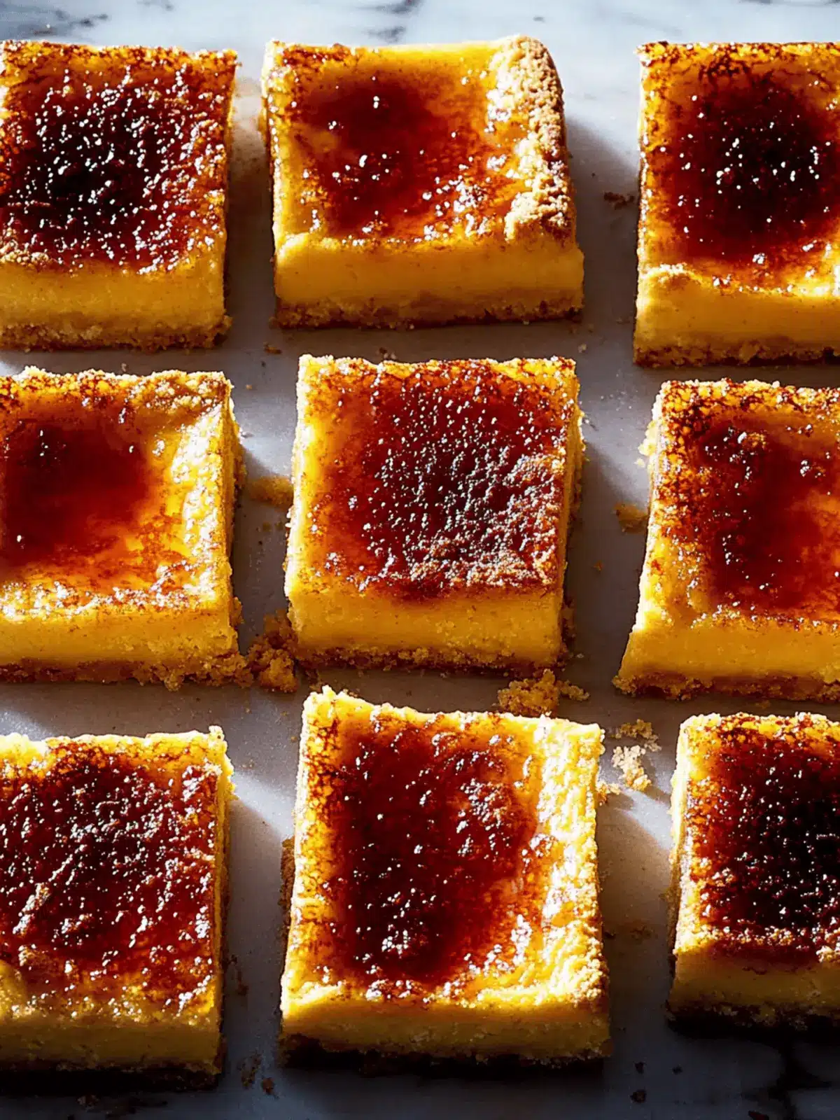 Sweet Potato Crème Brûlée Bars