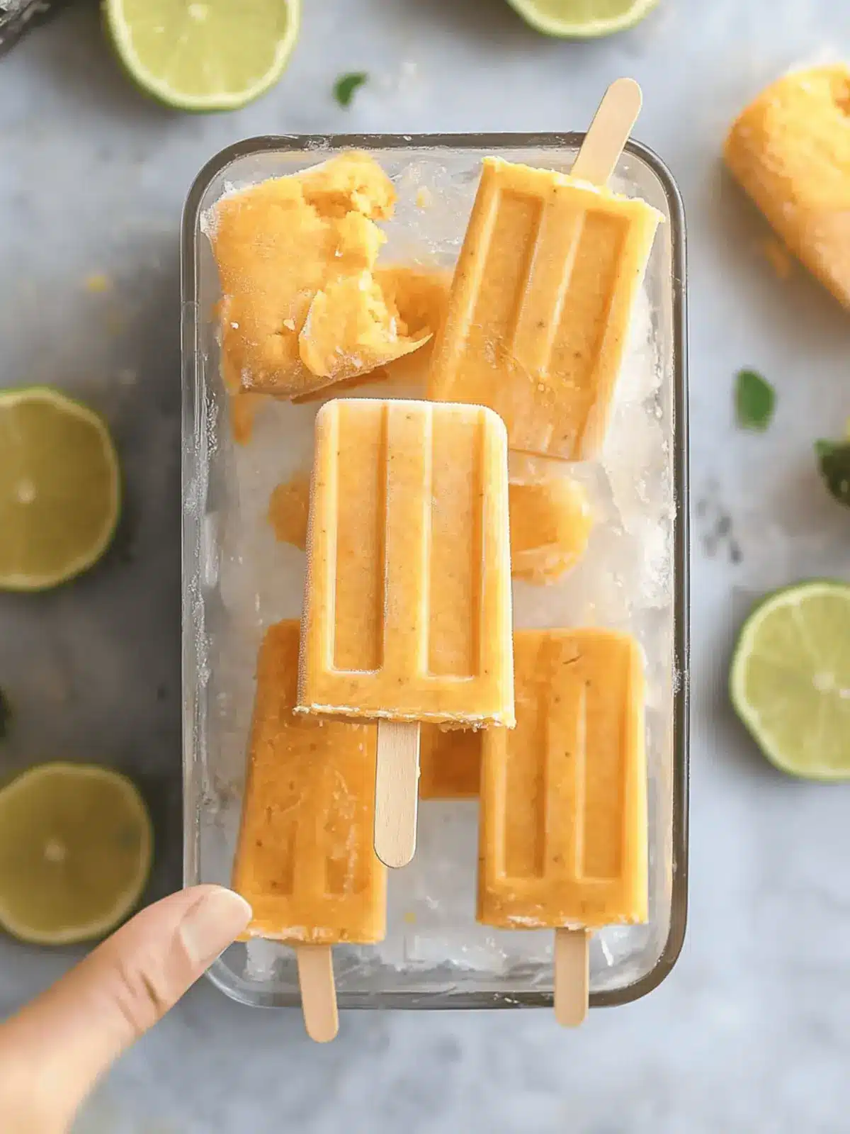 Piña Colada Sweetpotato Popsicles