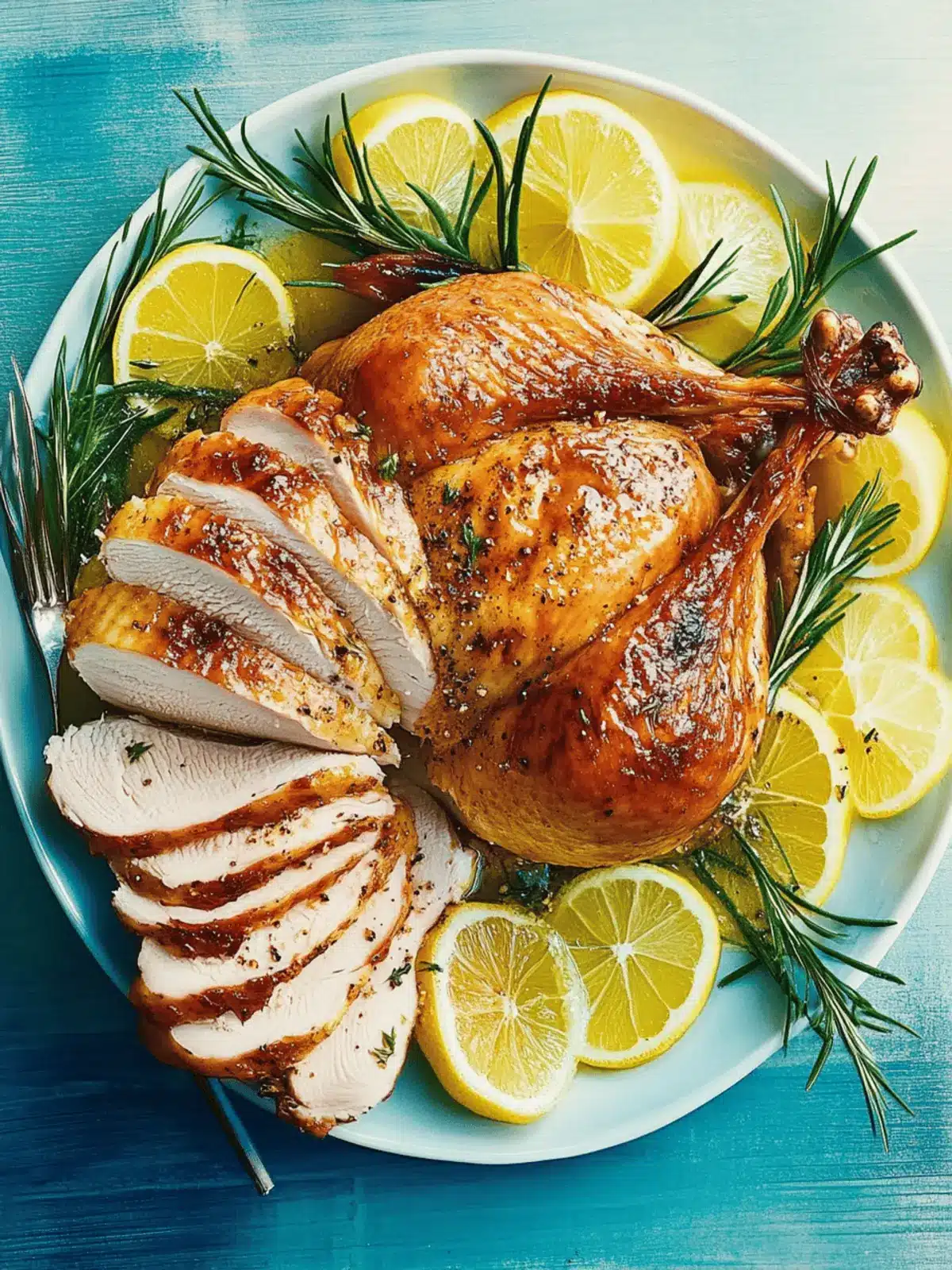 Quick Thanksgiving Turkey With Lemon-Garlic Butter