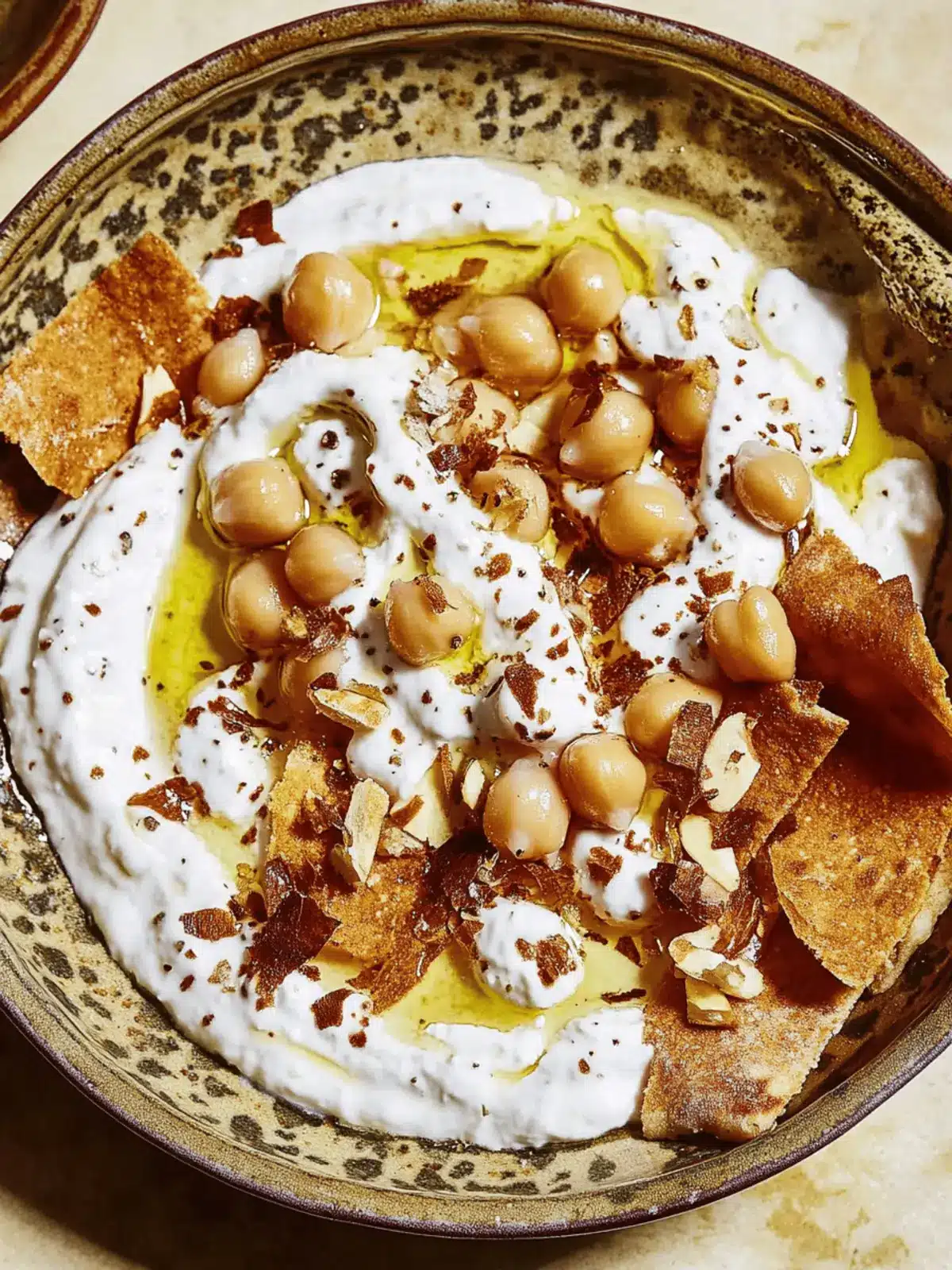 Crispy Pita With Chickpeas and Yogurt Fattet Hummus Bliss 3 Crispy Pita With Chickpeas and Yogurt (Fattet Hummus)