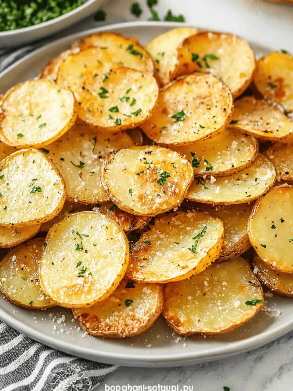 Oven Baked Potato Slices