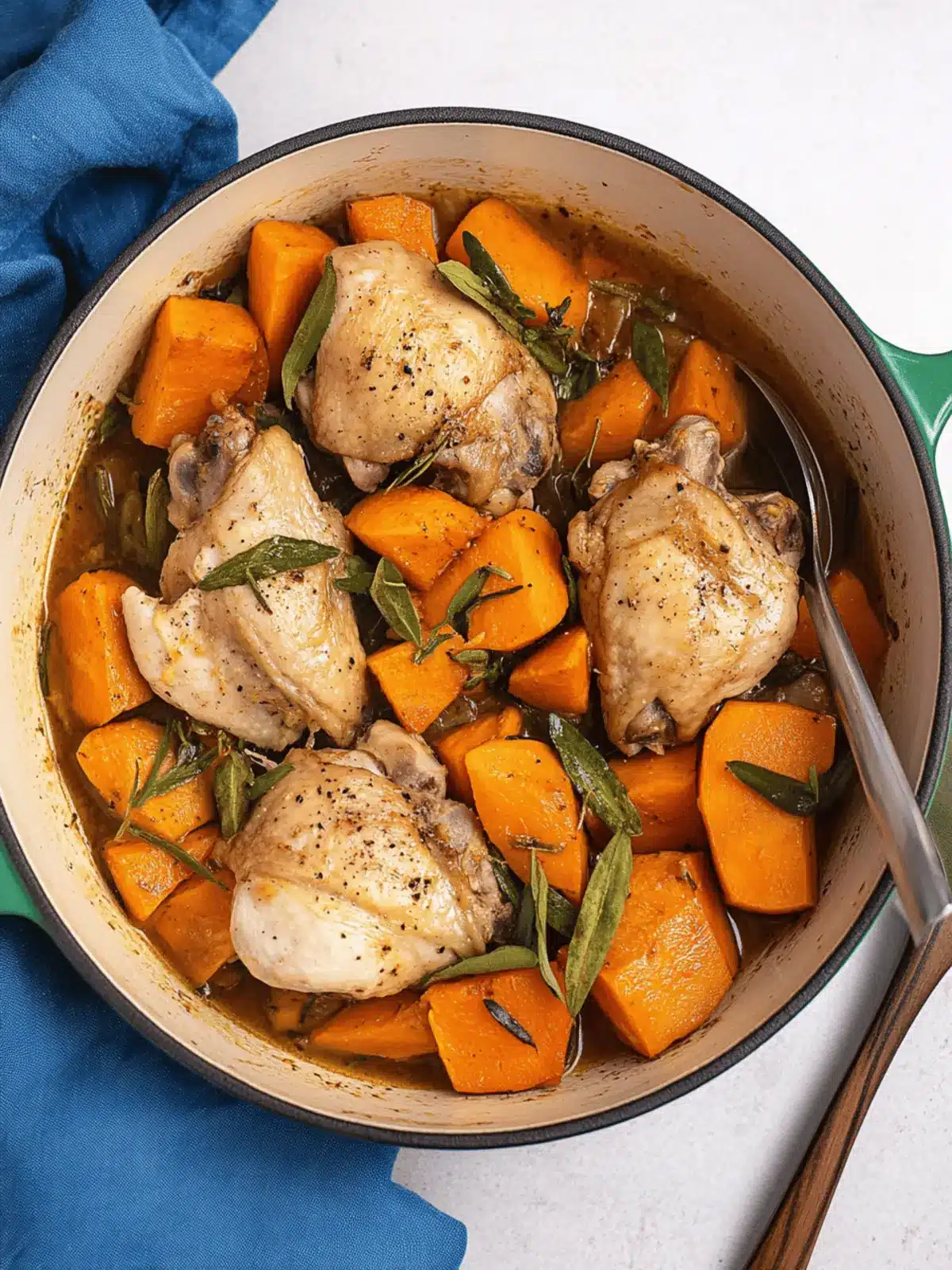 Braised Chicken with Sweetpotatoes