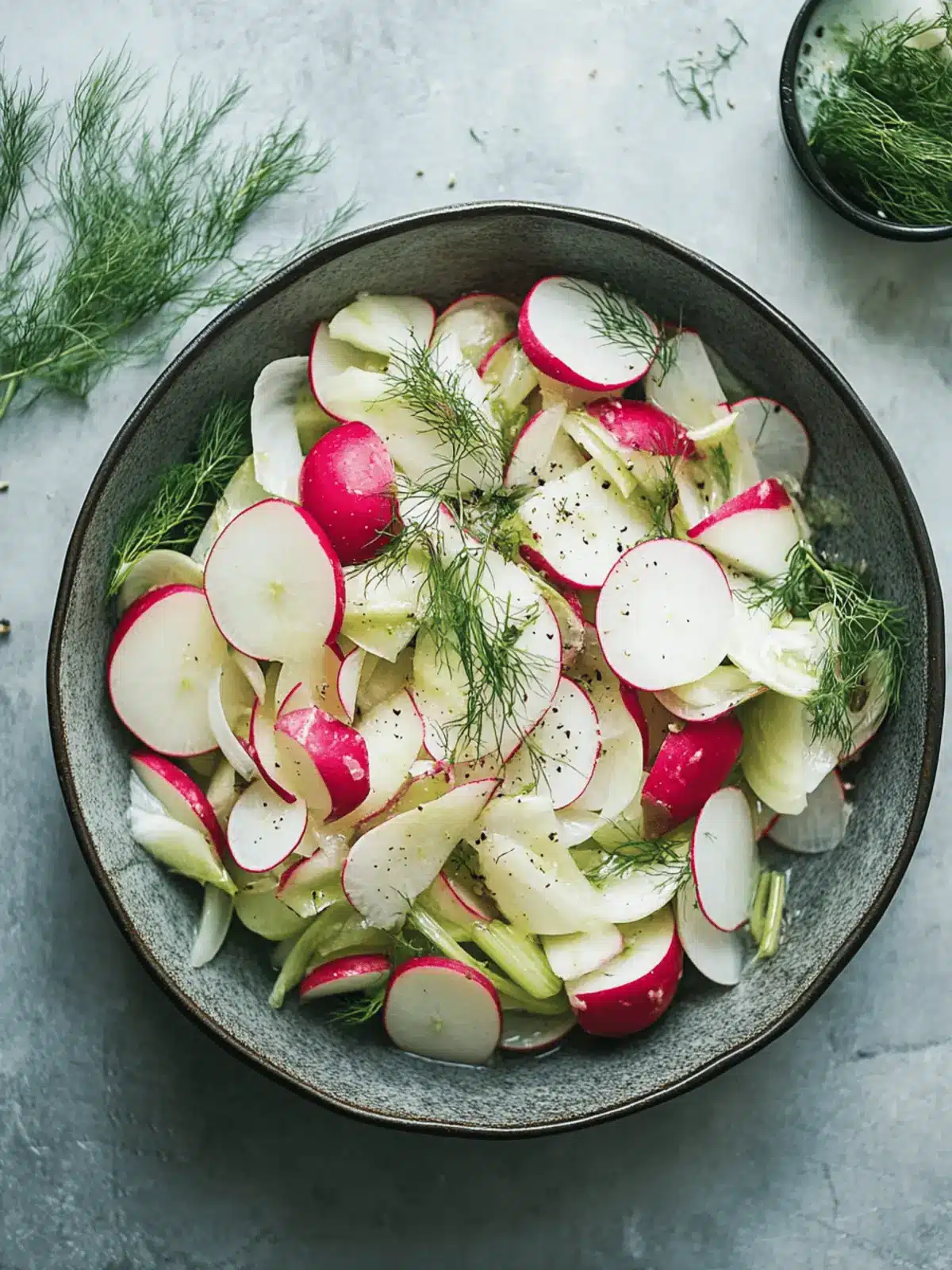 Fennel Salad With Apples & Radishes