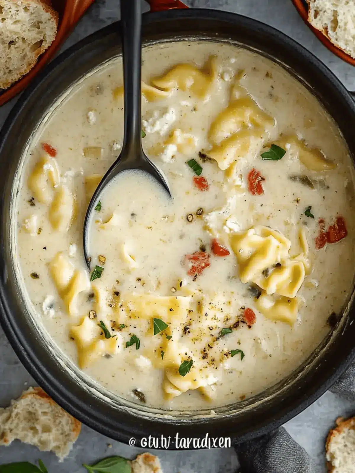 Lighter White Lasagna Soup