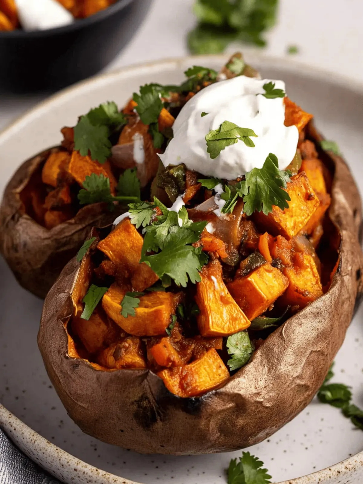 Fajita Stuffed Sweetpotatoes