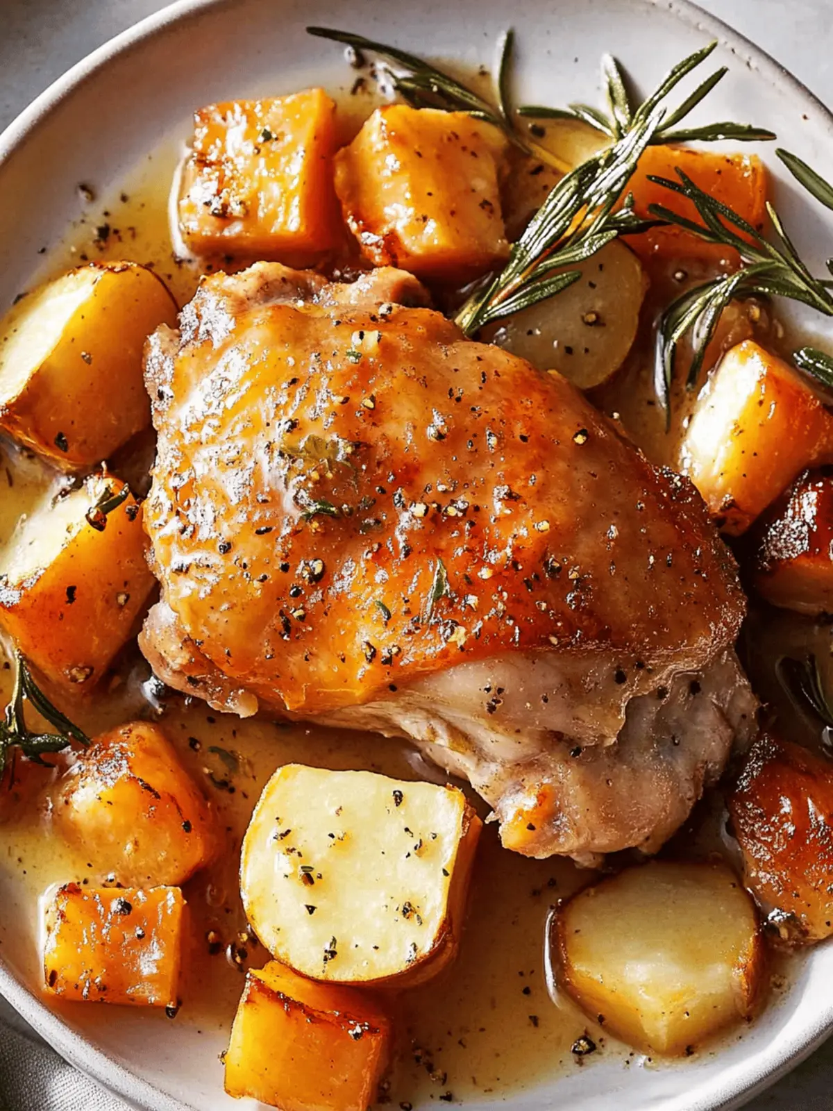Cider Glazed Chicken Thighs with Sweet Potatoes Bliss 4 Cider Glazed Chicken Thighs