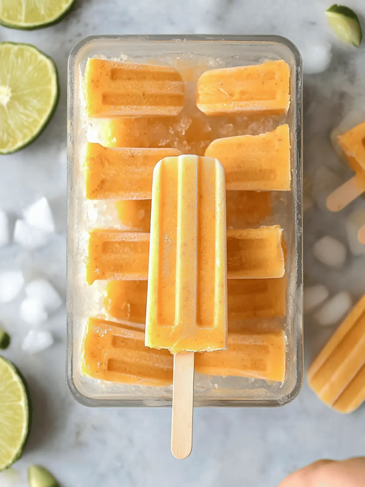 Piña Colada Sweetpotato Popsicles