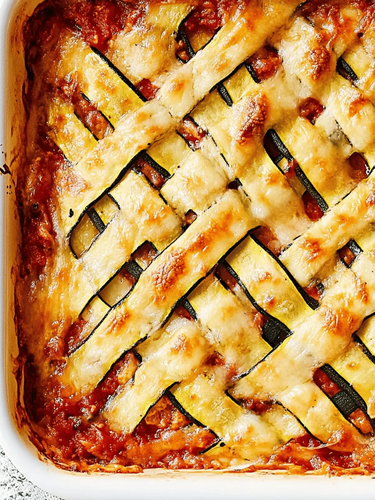 Zucchini Lattice Lasagna