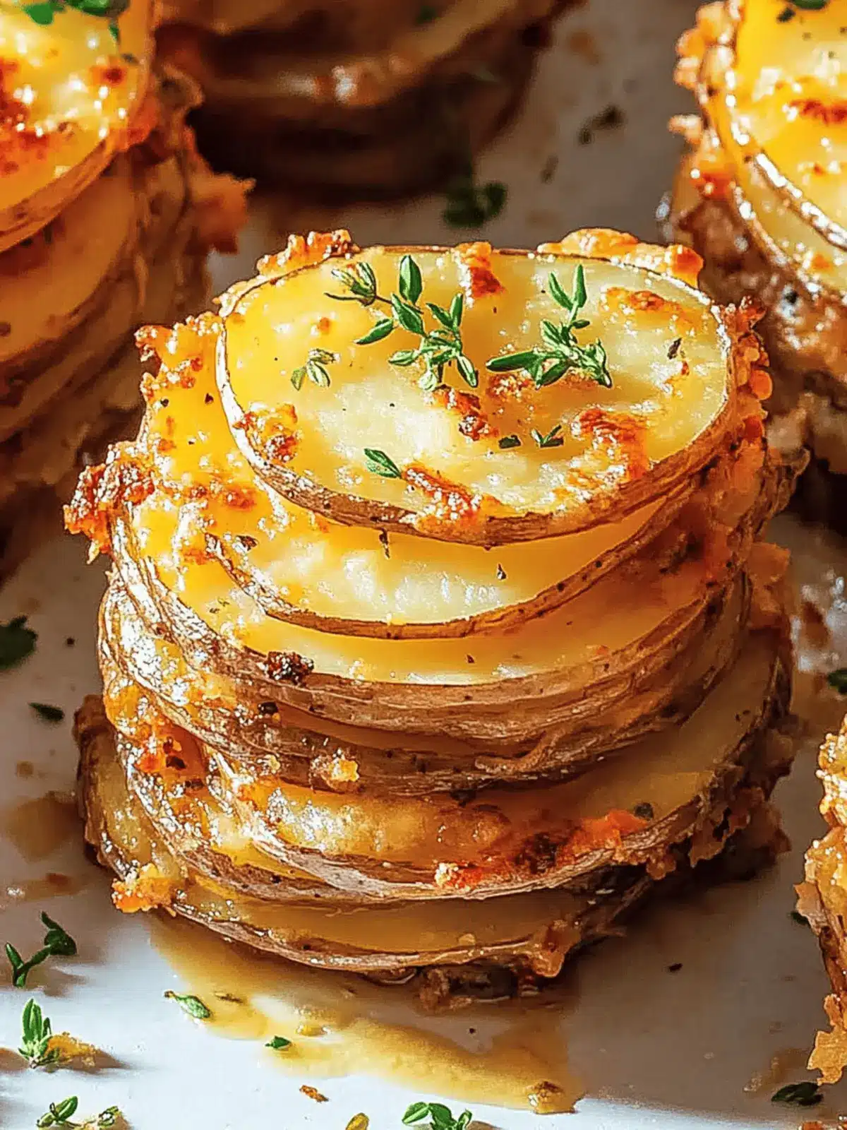 Potatoes Au Gratin Stacks