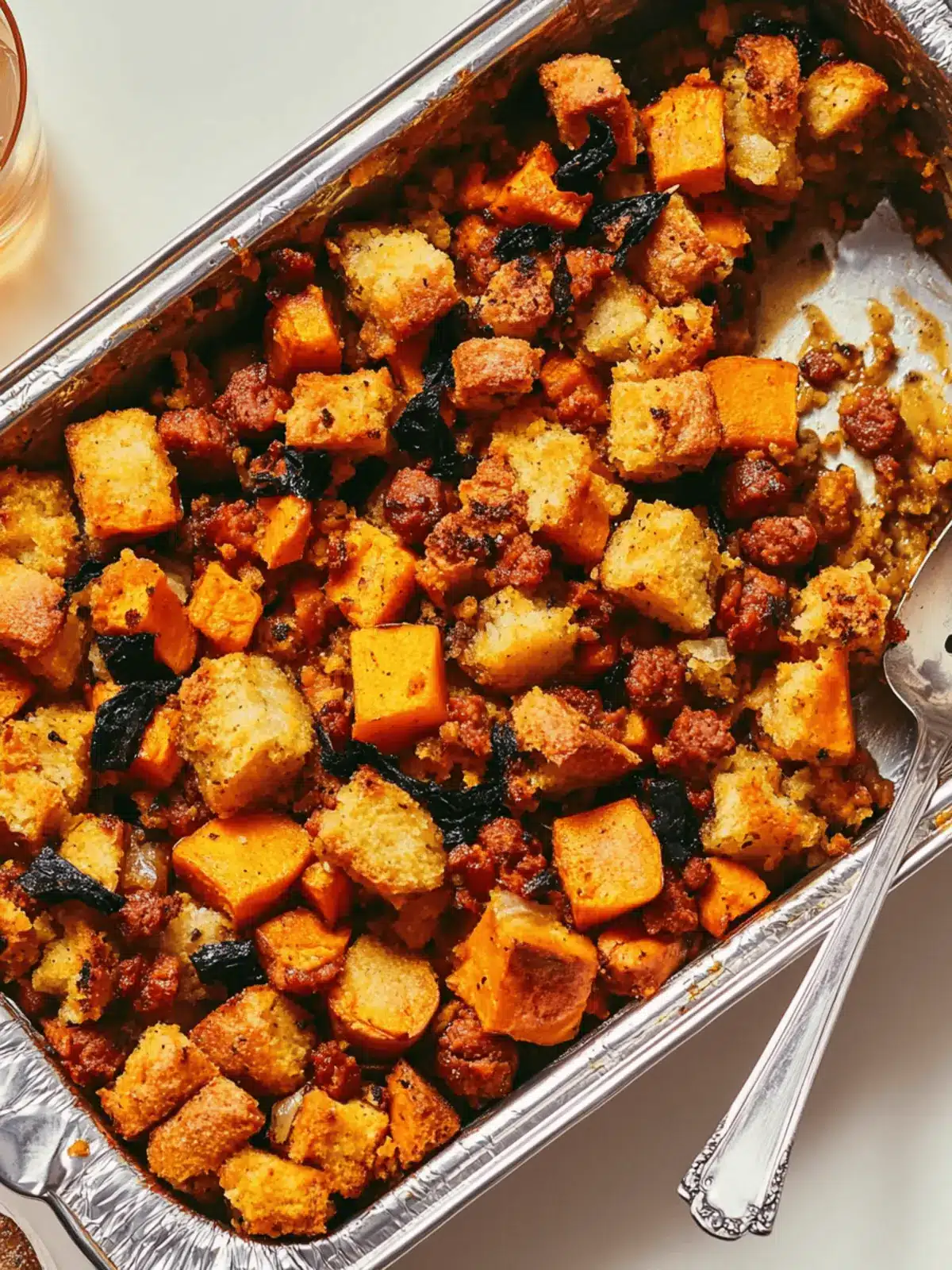 Spicy Cornbread Stuffing with Chorizo and Sweet Potatoes Delight 2 Spicy Cornbread Stuffing With Chorizo and Sweet Potatoes