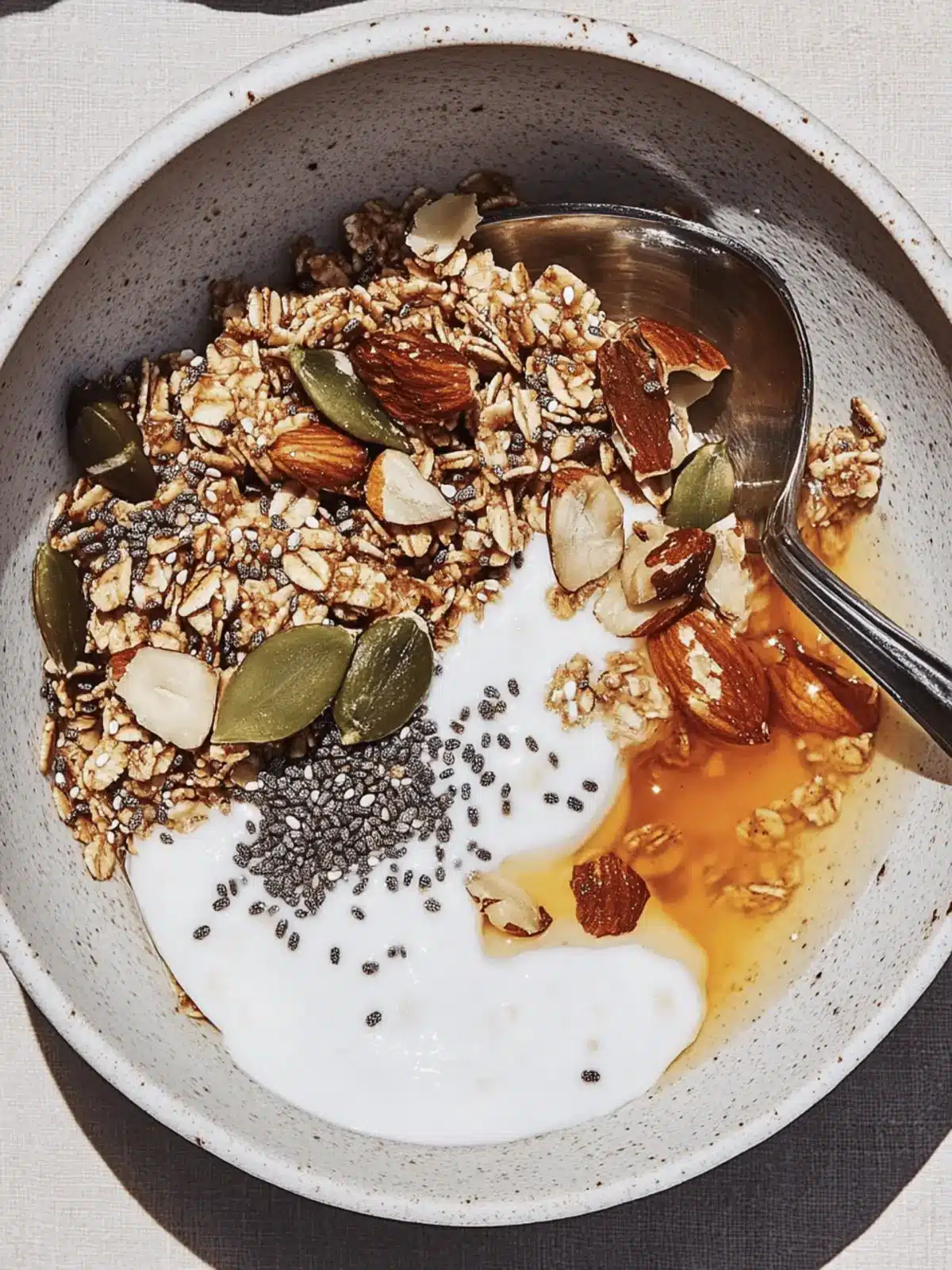 Hazelnut Granola and Chia Pudding Bowls